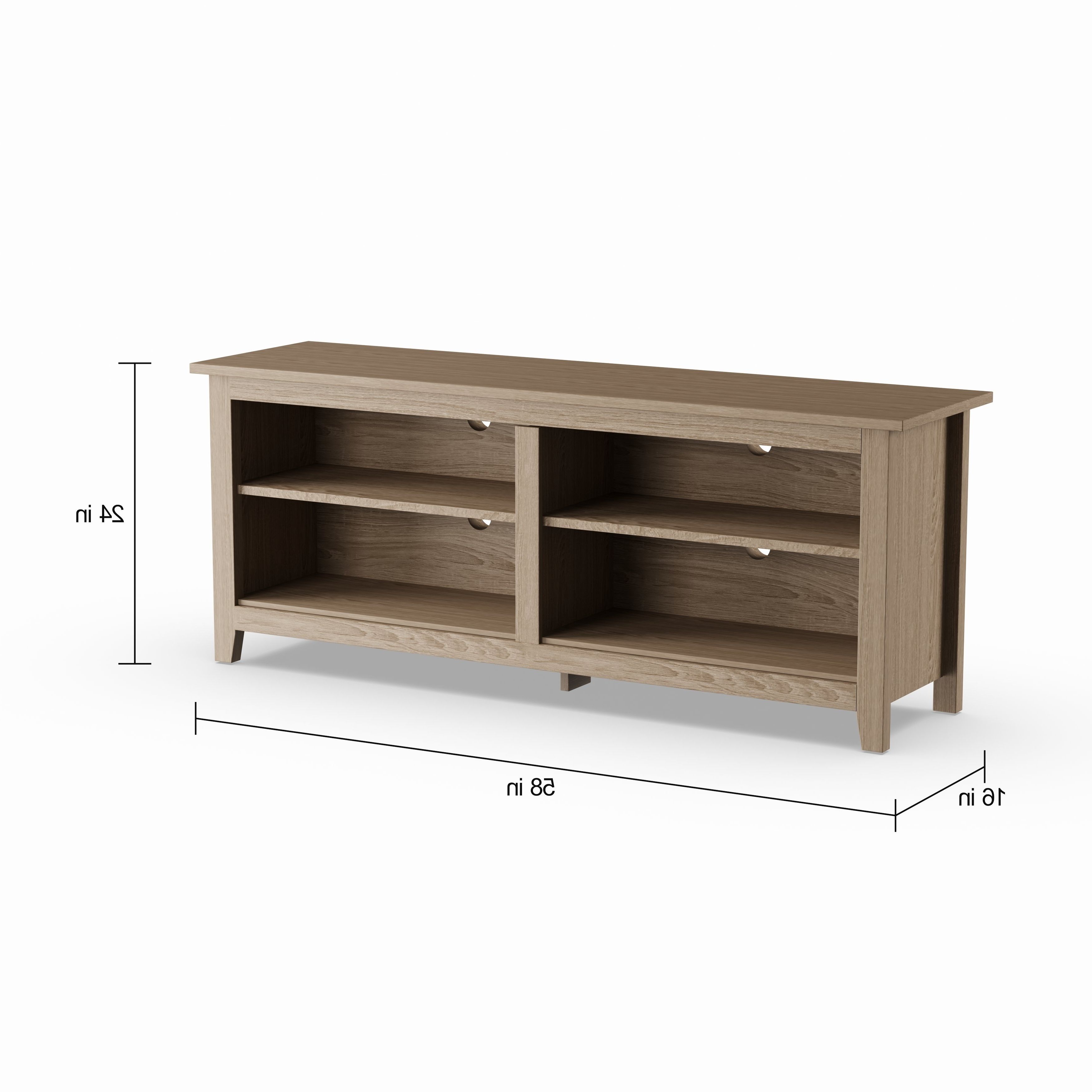 Shop Porch & Den Dexter 58 Inch Driftwood Tv Stand – On Sale – Free For Abbott Driftwood 60 Inch Tv Stands (View 6 of 20)