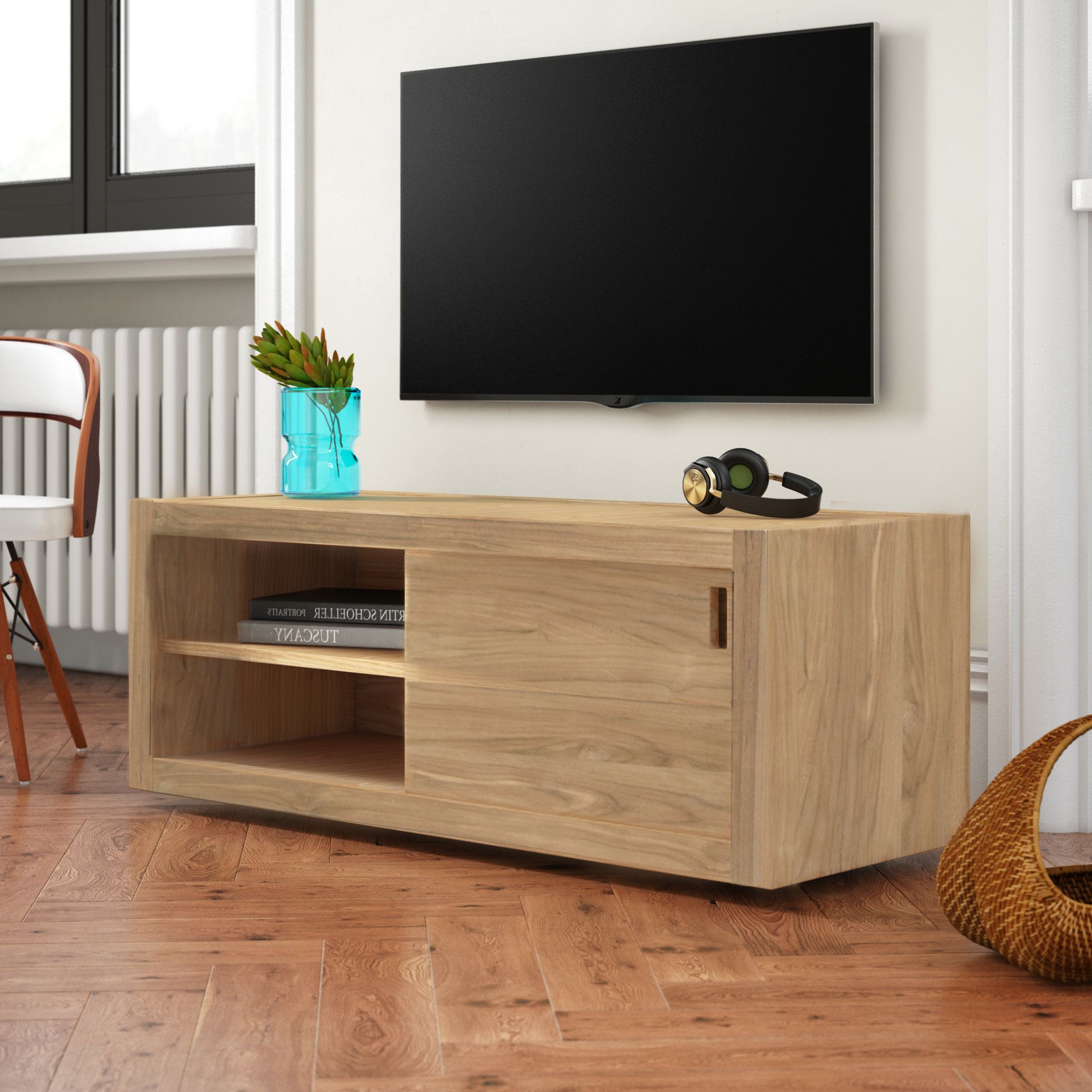 Solid Wood Modern Tv Stands You'll Love | Wayfair.co (View 18 of 20)