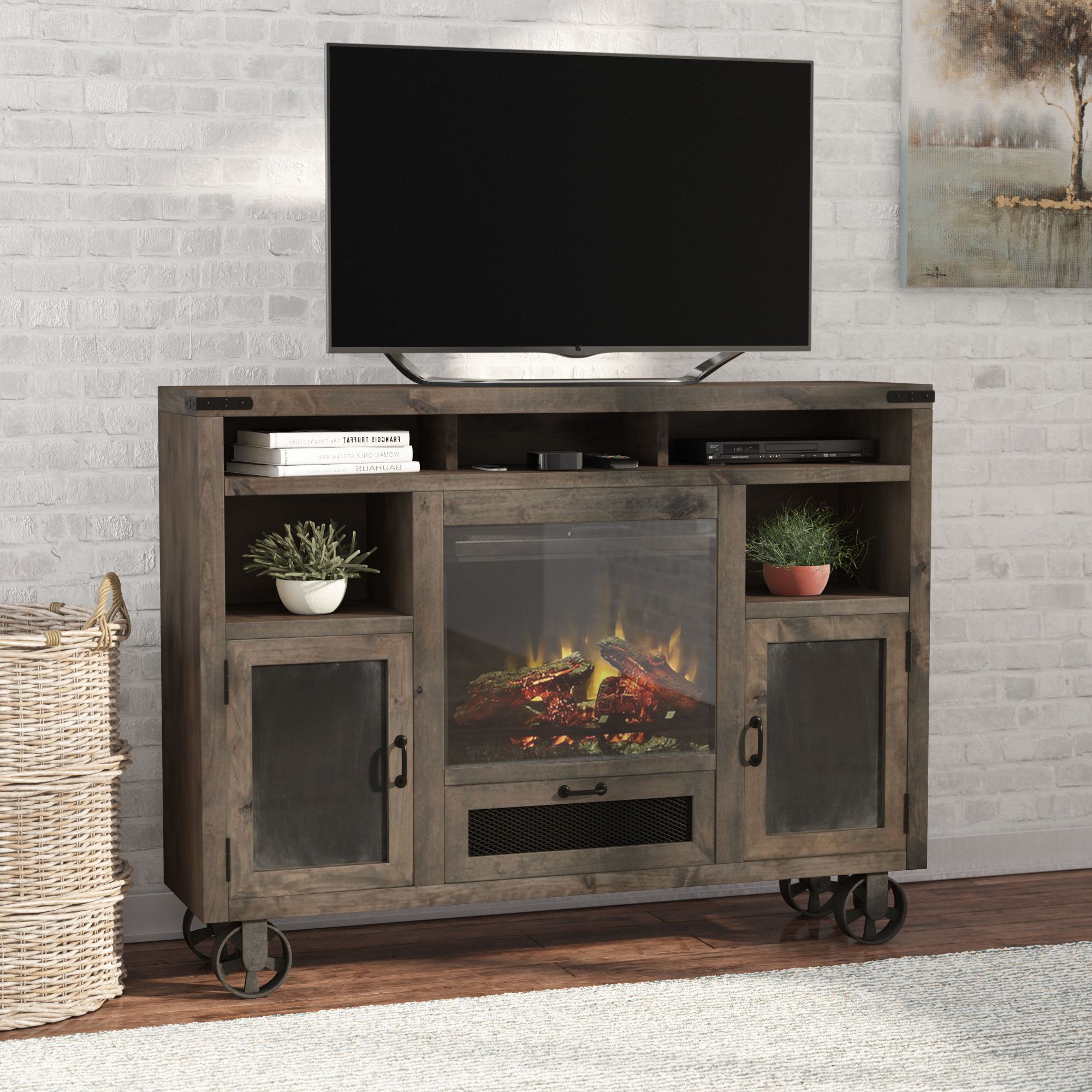 Tall Tv Stands You'll Love | Wayfair Intended For Edwin Grey 64 Inch Tv Stands (View 4 of 20)