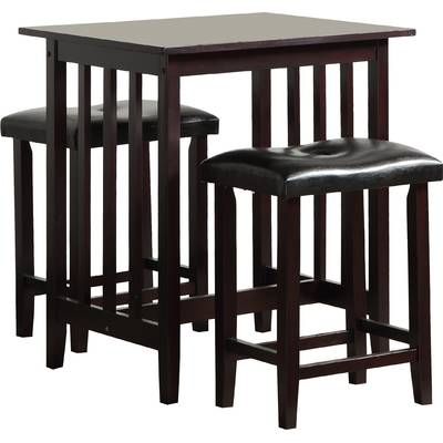 Tappahannock 3 Piece Counter Height Dining Sets Within Most Up To Date Fleur De Lis Living Tappahannock 3 Piece Counter Height Dining Set (View 10 of 20)
