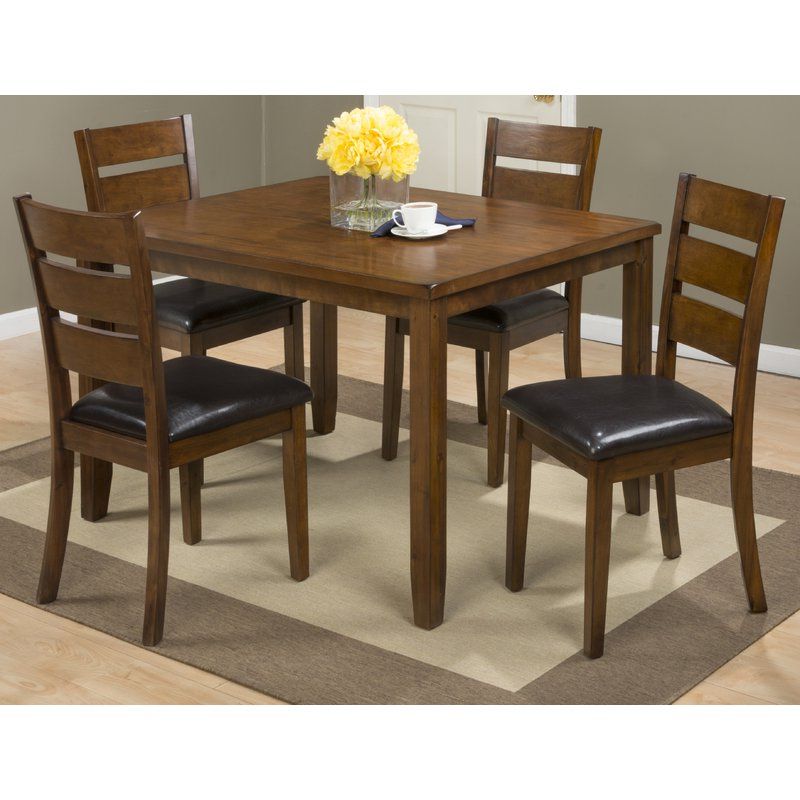 Featured Photo of 20 Best Ideas Amir 5 Piece Solid Wood Dining Sets (set of 5)