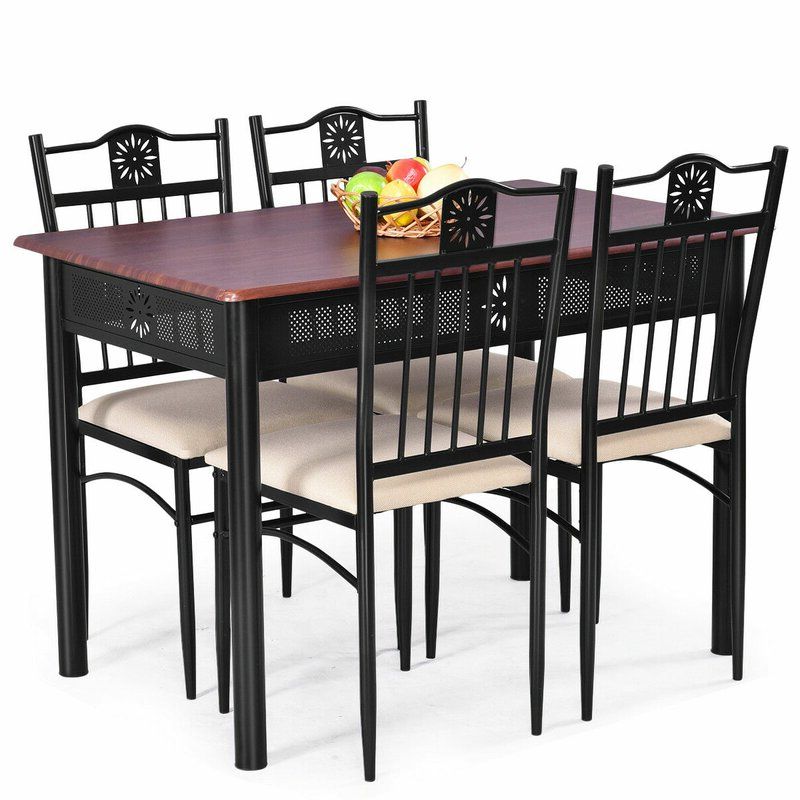 Featured Photo of 2024 Popular Ganya 5 Piece Dining Sets