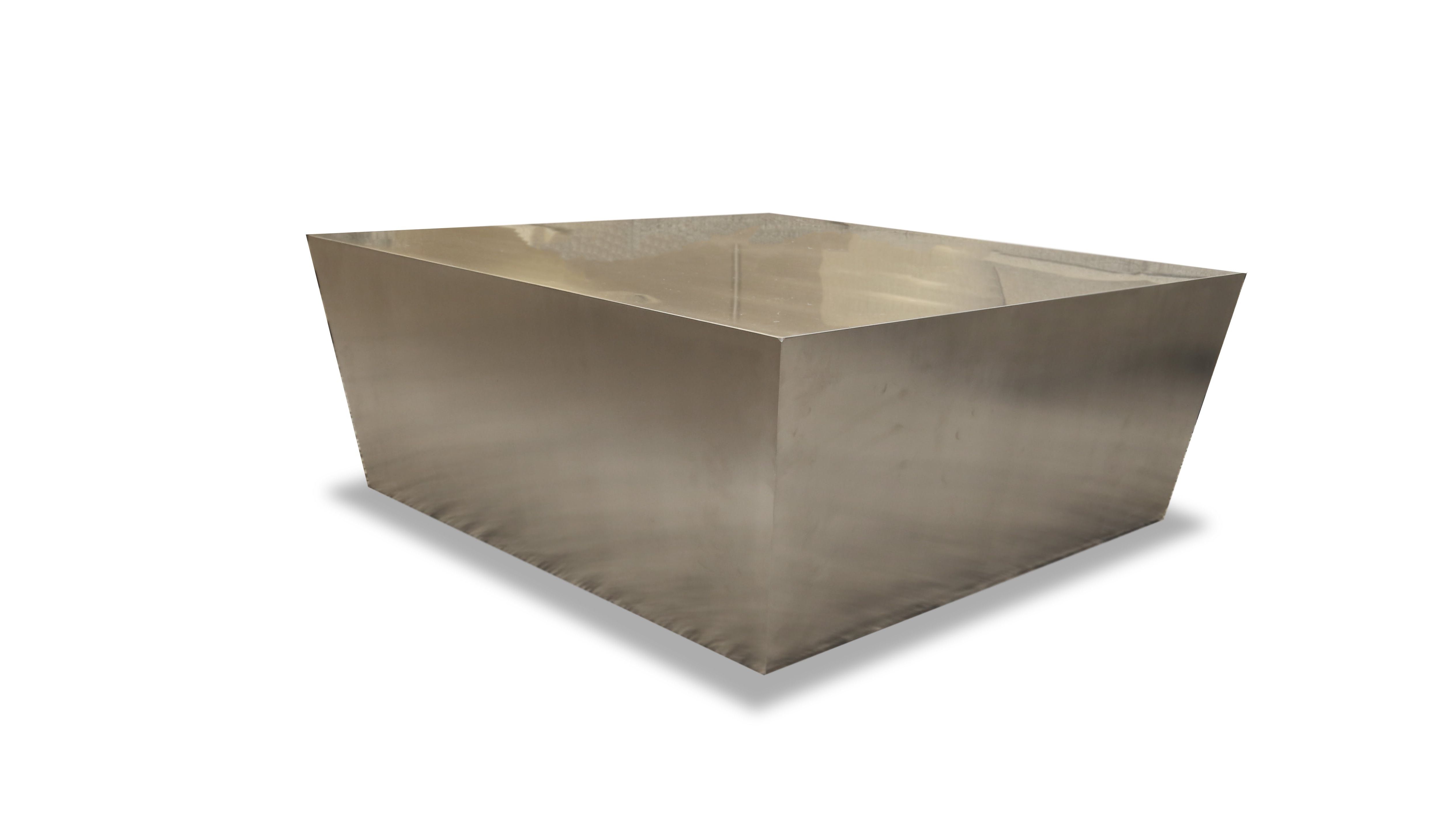 2019 Carbon Loft Kenyon Natural Rustic Coffee Tables With Regard To Cube Coffee Table, Polished Stainless Nuevo Living Furniture (View 16 of 20)