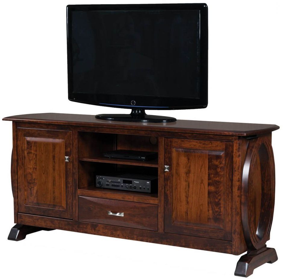 Armelle Tv Media Storage Console – Countryside Amish Furniture Regarding Armelle Sideboards (View 14 of 20)