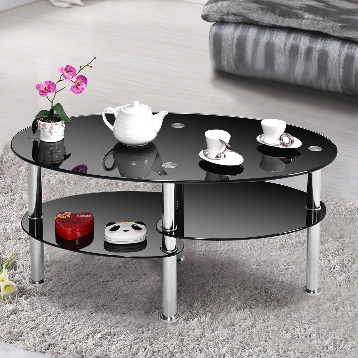 Coffetable ~ Uncategorized Amazon Com Safavieh Fox2214c With Regard To Well Liked Safavieh Malone White Chrome Coffee Tables (View 17 of 20)
