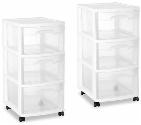 Daily Cheapskate: Sterilite 3 Drawer Rolling Carts For Regarding Most Current Seder Rolling Kitchen Pantry (View 3 of 20)