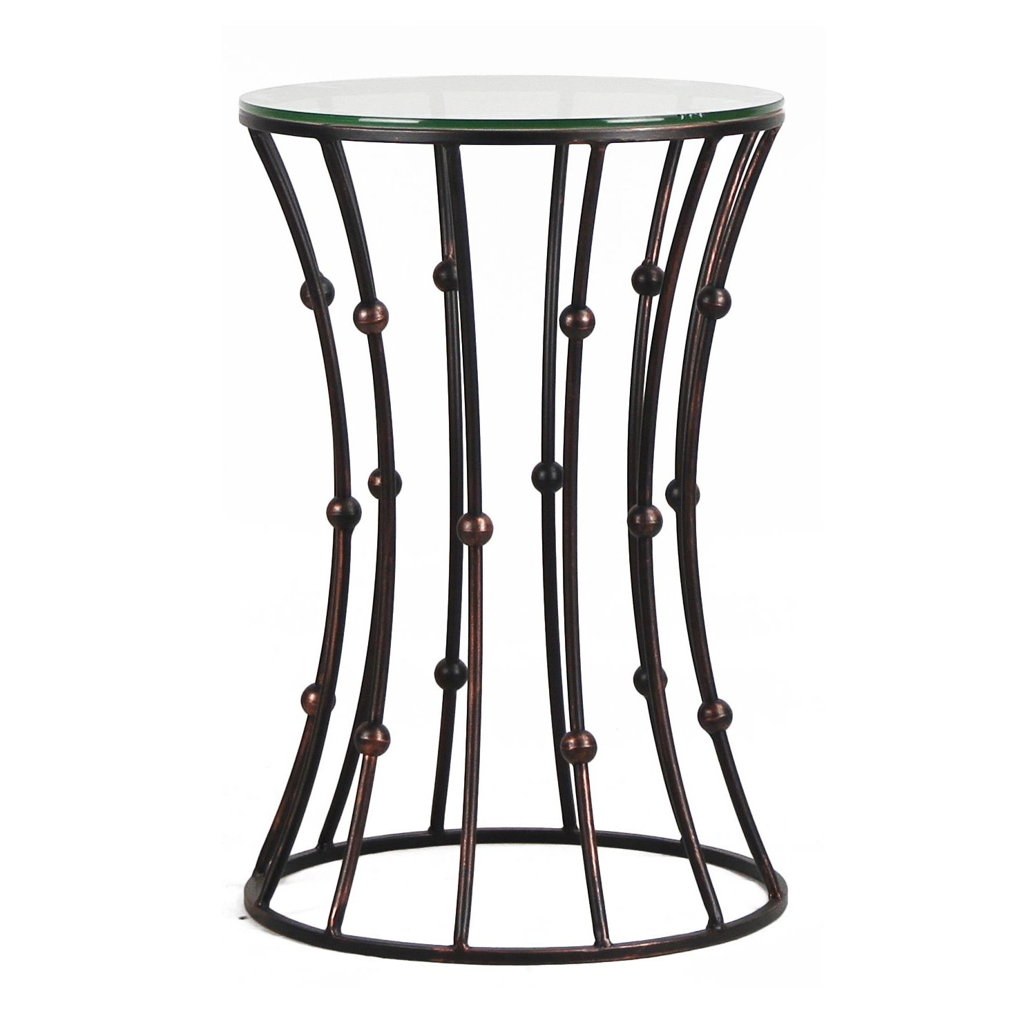Drum Shaped Accent Table – Grottepastenaecollepardo With Regard To Famous Adeco Accent Postmodernism Drum Shape Black Metal Coffee Tables (View 3 of 20)