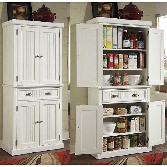 Famous Burbury Kitchen Pantry With Regard To Tall Kitchen Pantry Storage Cabinet Utility Closet (Gallery 19 of 20)