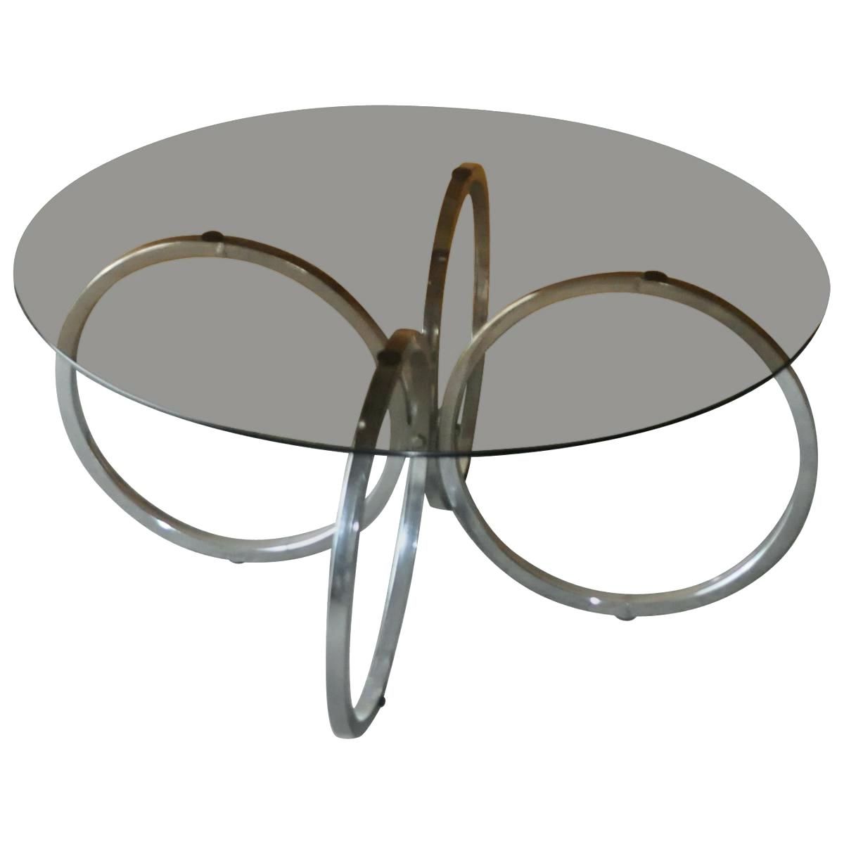 Famous Strata Chrome Glass Coffee Tables With Regard To Round Chrome And Glass Coffee Table – Nasagora (View 8 of 20)