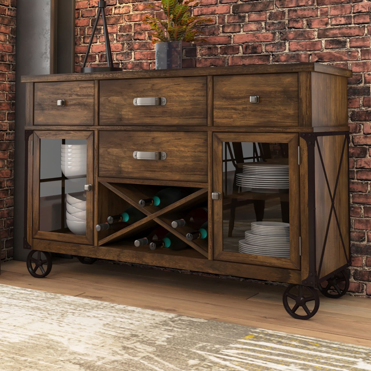 Farmhouse & Rustic Trent Austin Design Sideboards & Buffets Throughout Avenal Sideboards (View 4 of 20)