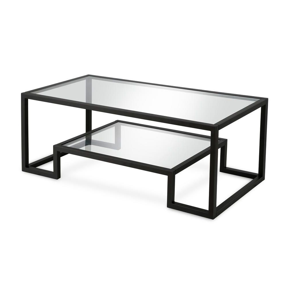 Fashionable Athena Glam Geometric Coffee Tables Inside Hudson&canal Athena Coffee Table In Blackened Bronze Ct (View 10 of 20)