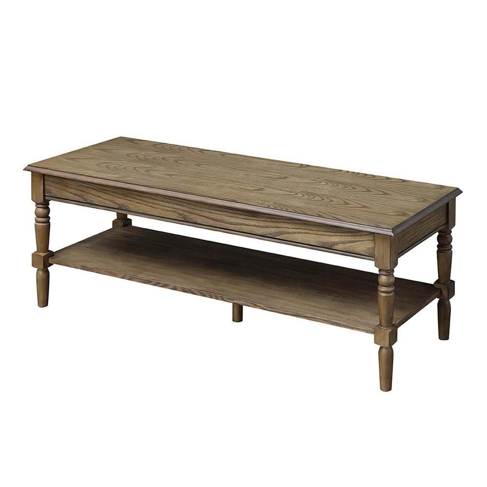 Favorite Copper Grove Lantana Coffee Tables Within Convenience Concepts French Country Driftwood Coffee Table (Gallery 19 of 20)