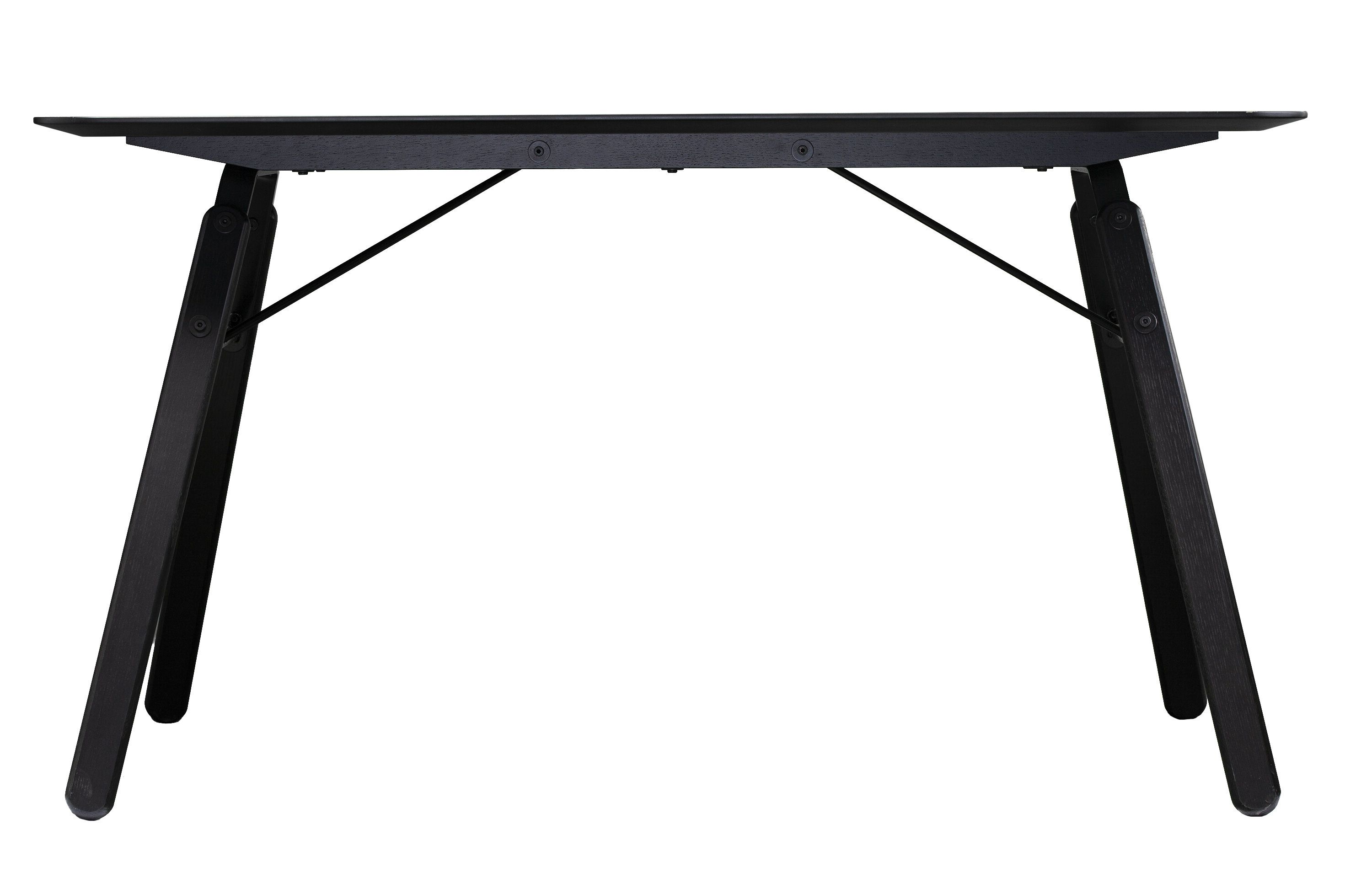 Favorite Copper Grove Obsidian Black Tempered Glass Apartment Coffee Tables With Regard To Brayden Studio Feathers Midcentury Modern Dining Table (View 5 of 20)