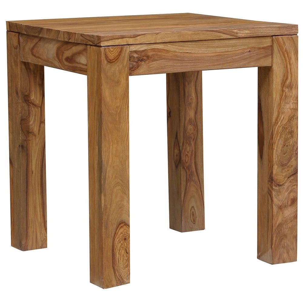 Handmade Wanderloot Urban Sheesham Wood Contemporary End Table (india) –  24"h X 22"w X 22"l In Well Liked Idris Dark Sheesham Solid Wood Coffee Tables (View 3 of 20)