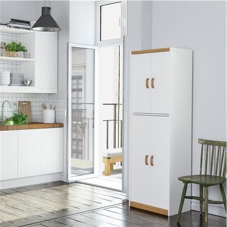 Hannah 72" Kitchen Pantry Cabinet, White With Givens Kitchen Pantry (View 7 of 20)