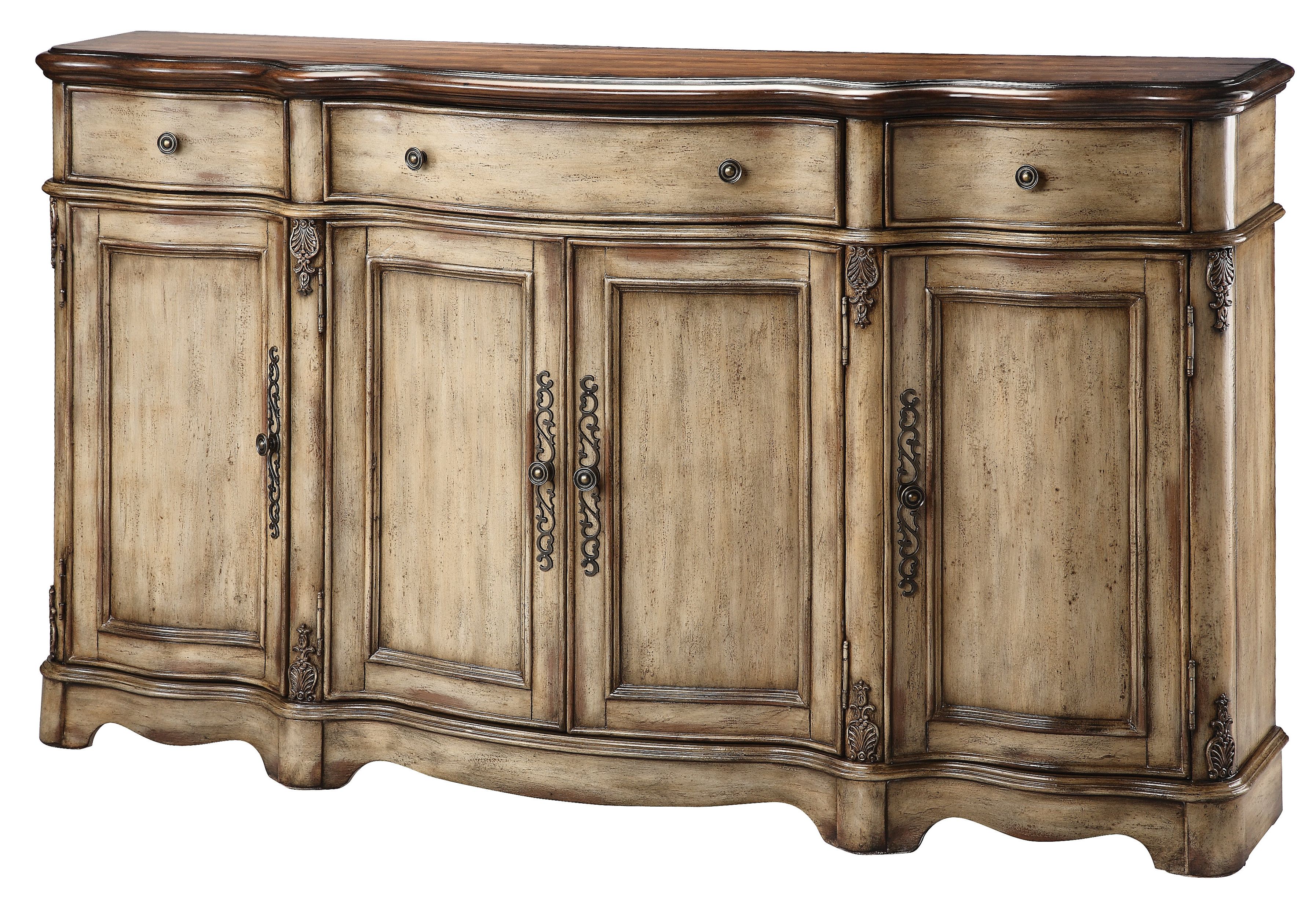 Hayslett Sideboard Intended For Ilyan Traditional Wood Sideboards (View 3 of 20)