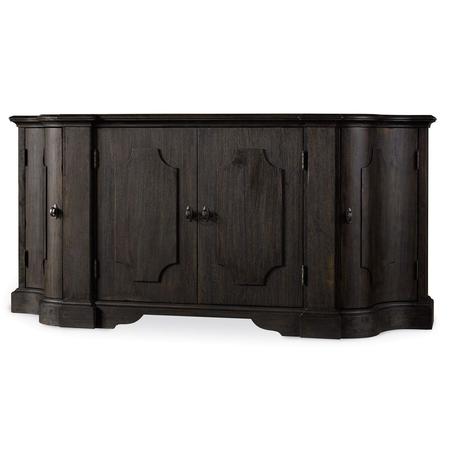 Hooker Furniture 5280 75900 Corsica Credenza In Dark Wood Intended For Hewlett Sideboards (View 13 of 20)