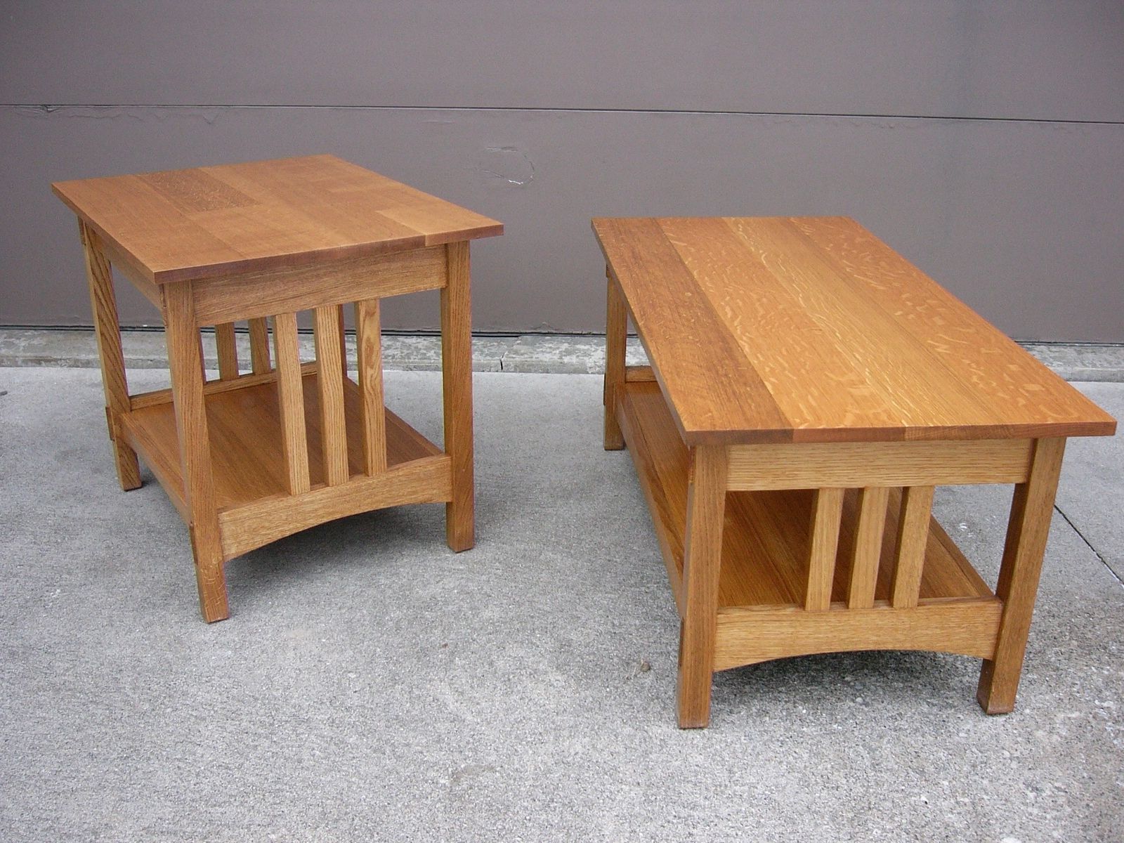 Most Recent Mission Walnut Coffee Tables With Handmade Quartersawn Oak Mission Style Coffee Table And End (View 4 of 20)