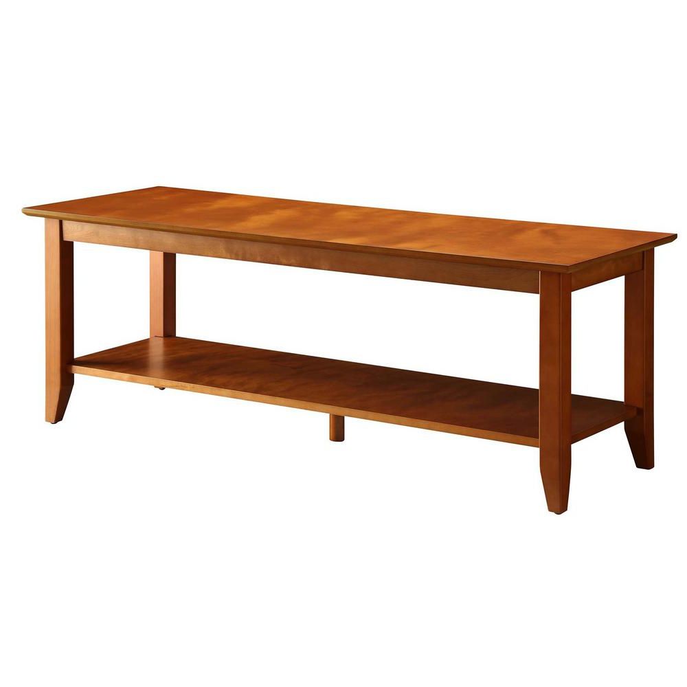 Most Up To Date Furniture Of America Charlotte Weathered Oak Glass Top Coffee Tables Inside American Heritage Espresso Coffee Table (View 10 of 20)