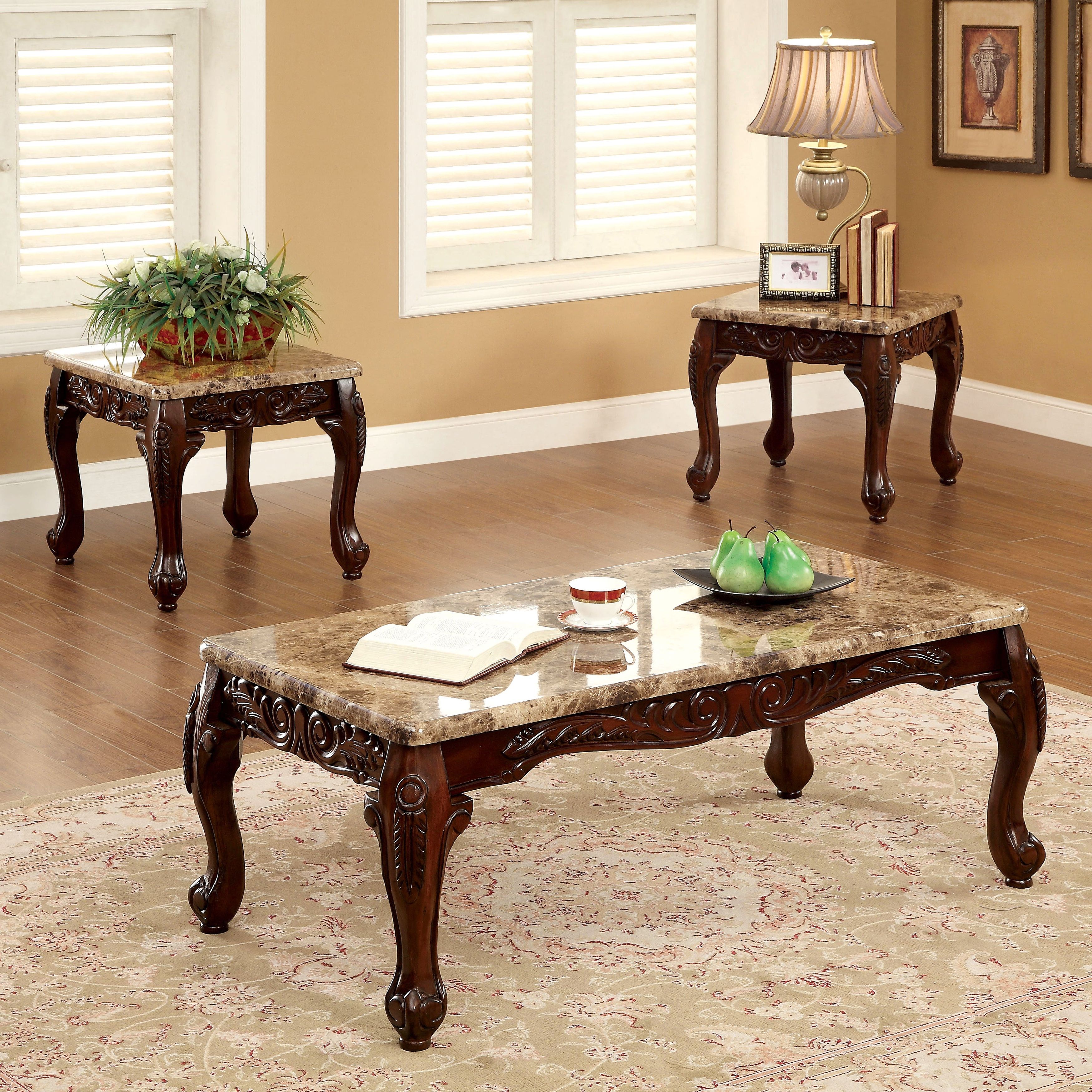 Recent Gracewood Hollow Fishta Antique Brass Metal Glass 3 Piece Tables Within Gracewood Hollow Mckinley Traditional 3 Piece Accent Table Set (View 4 of 20)