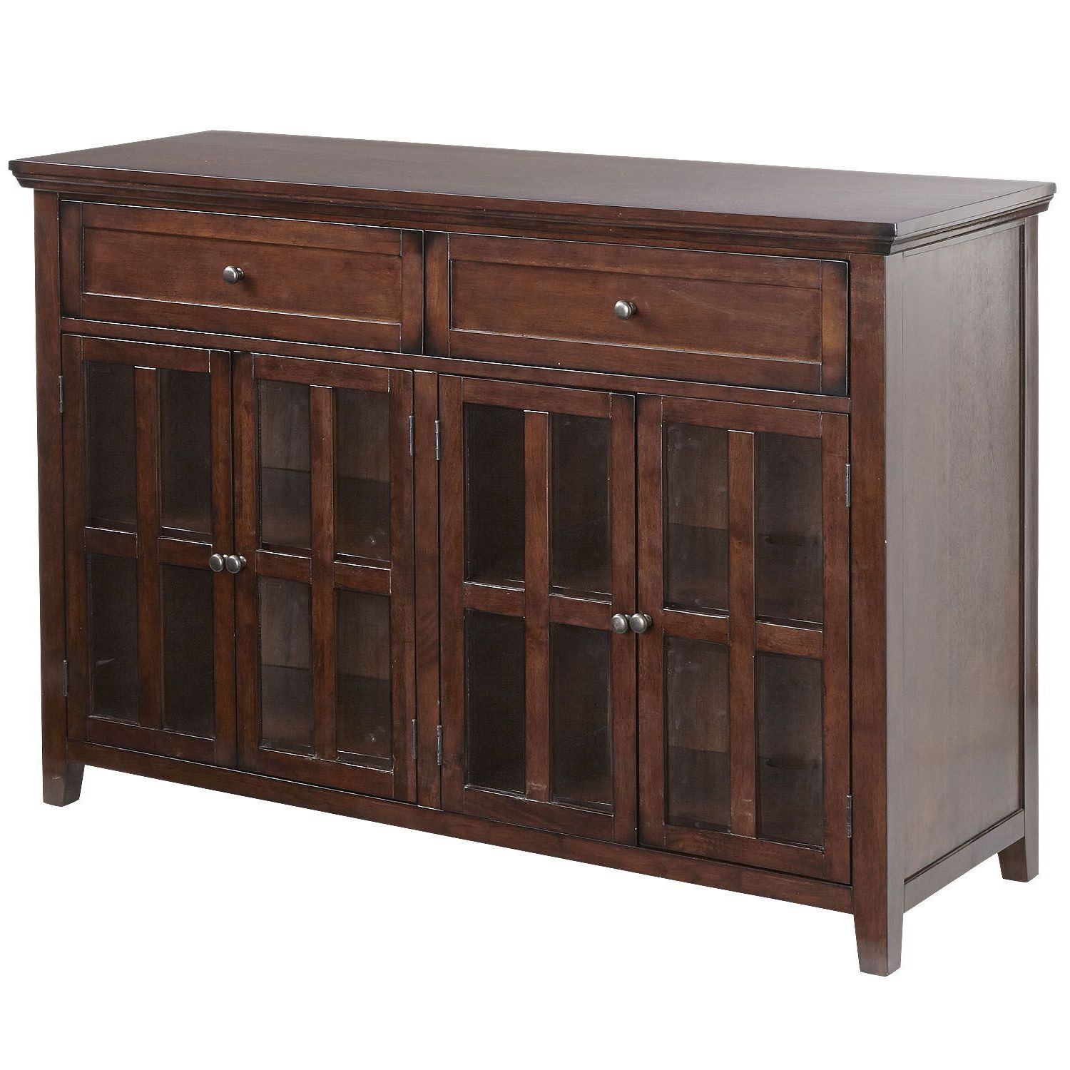 Ronan Tobacco Brown Large Buffet Table | *cabinets & Storage Inside Saguenay Sideboards (Gallery 18 of 20)