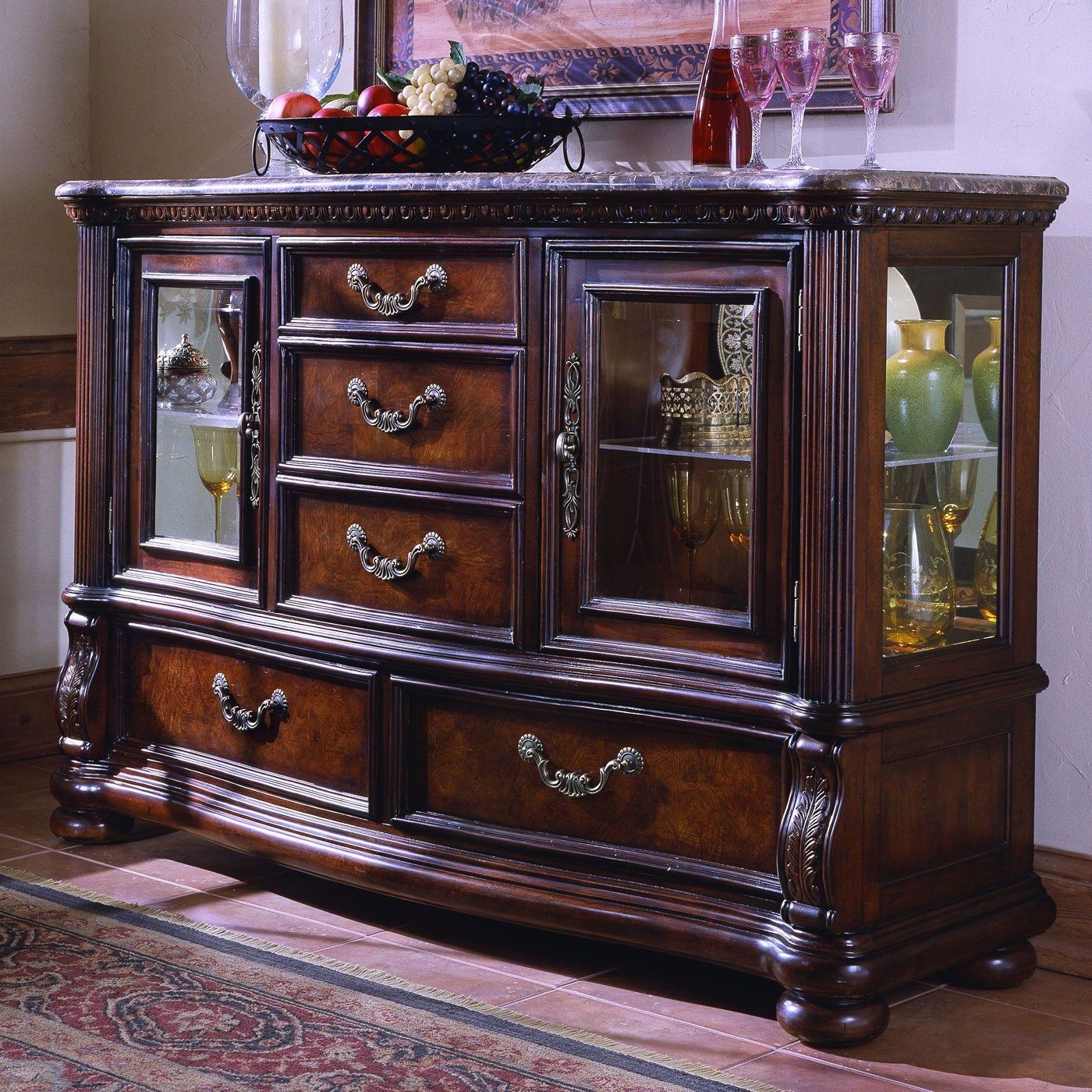 Samuel Lawrence 3530 146 San Marino Credenza Sideboard Pertaining To Weinberger Sideboards (View 2 of 20)