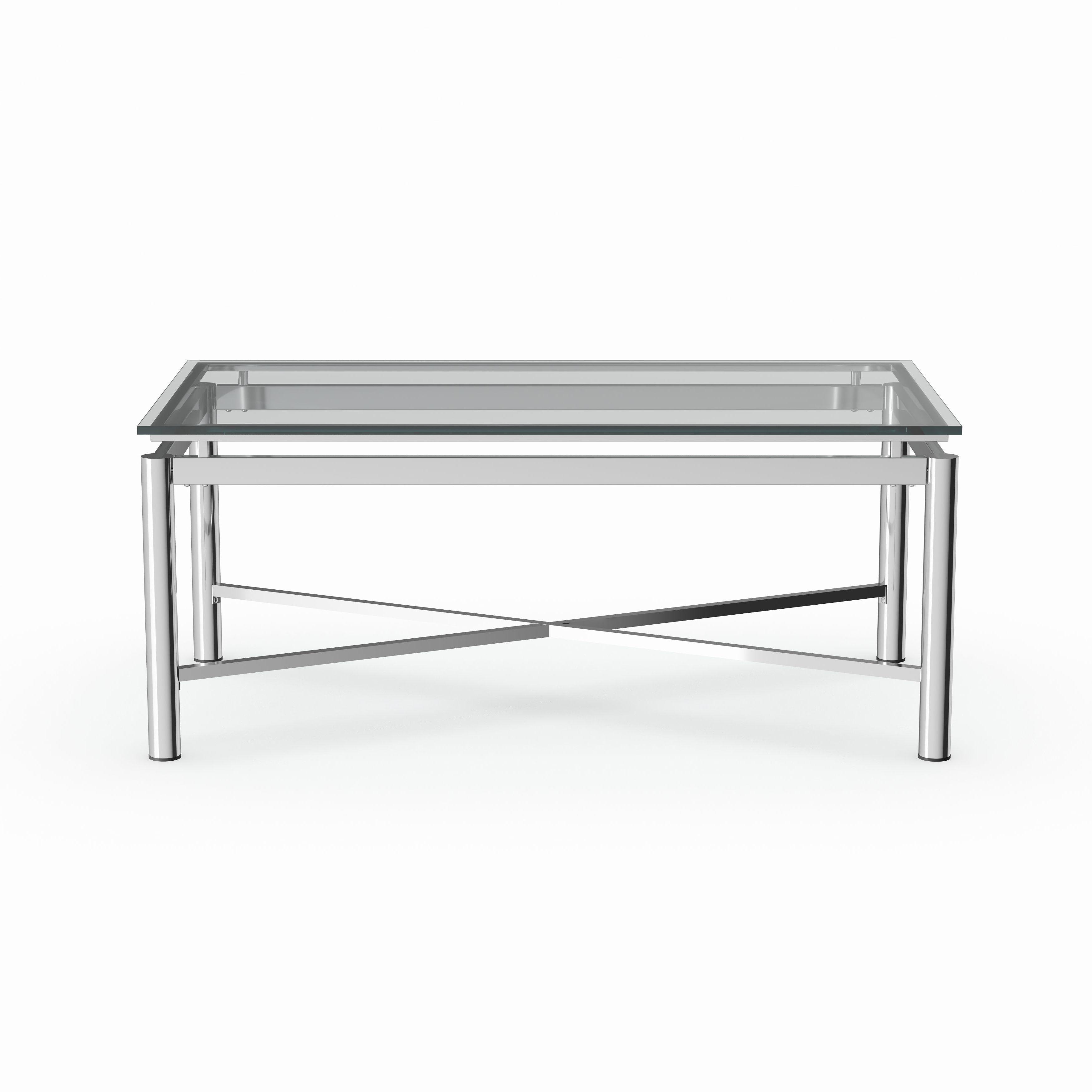 Strick & Bolton Jules Chrome And Glass Coffee Table Pertaining To Popular Strick & Bolton Jules Chrome And Glass Coffee Tables (View 5 of 20)