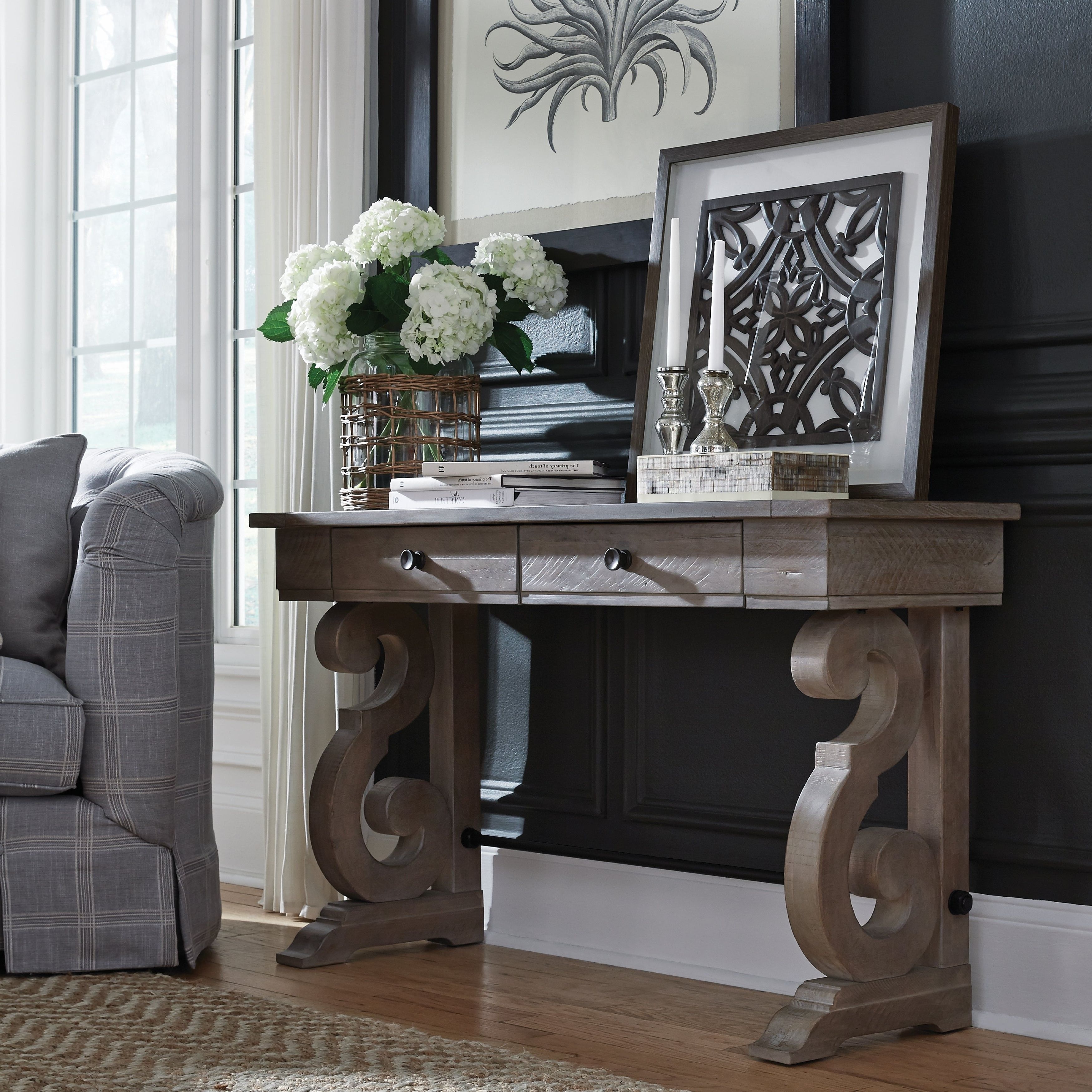 Trendy Tinley Park Traditional Dove Tail Grey Coffee Tables With Regard To Tinley Park Traditional Dove Tail Grey Entryway Sofa Table (View 11 of 20)
