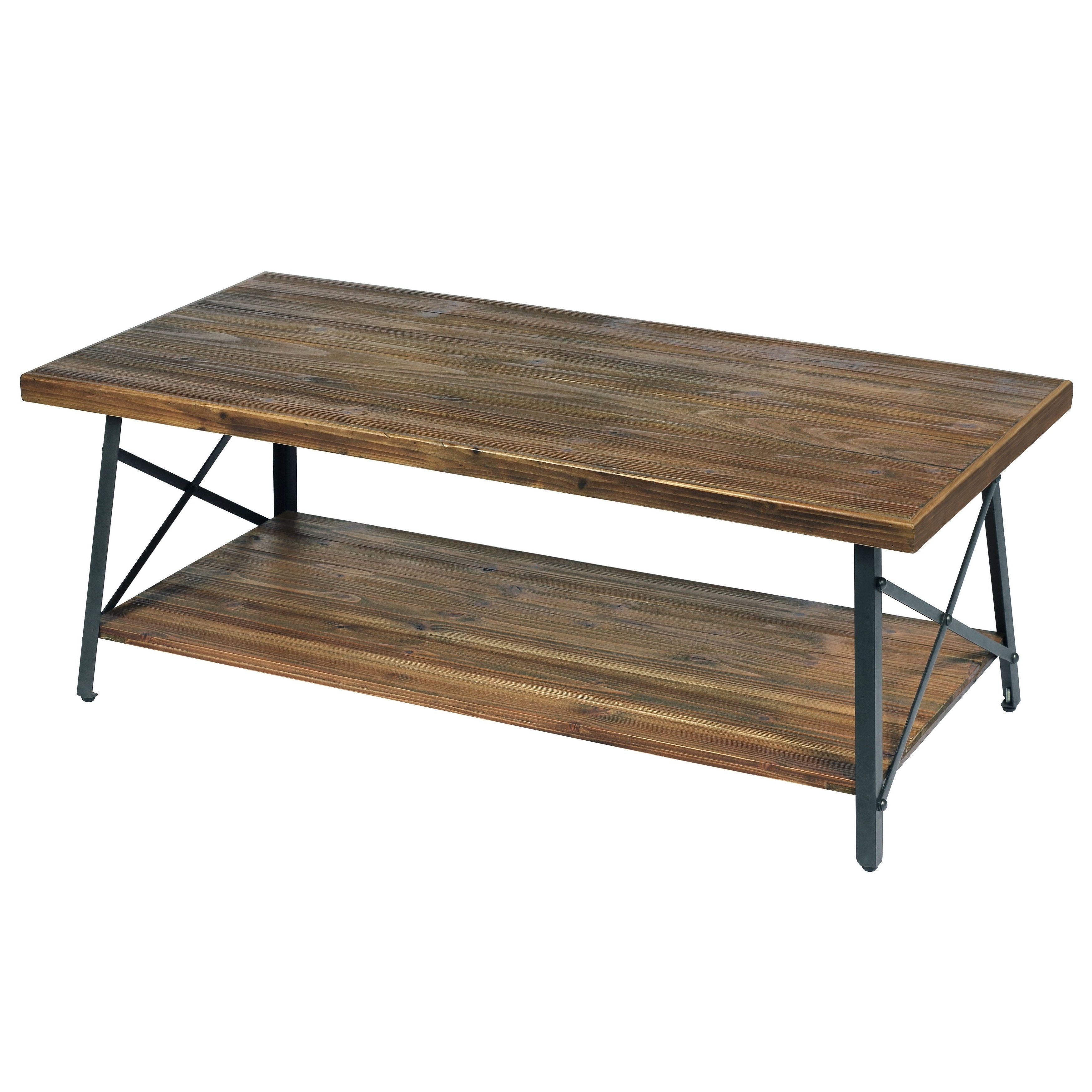 Well Known Carbon Loft Lawrence Reclaimed Wood 42 Inch Coffee Tables In Carbon Loft Oliver Modern Rustic Natural Fir Coffee Table (View 11 of 20)