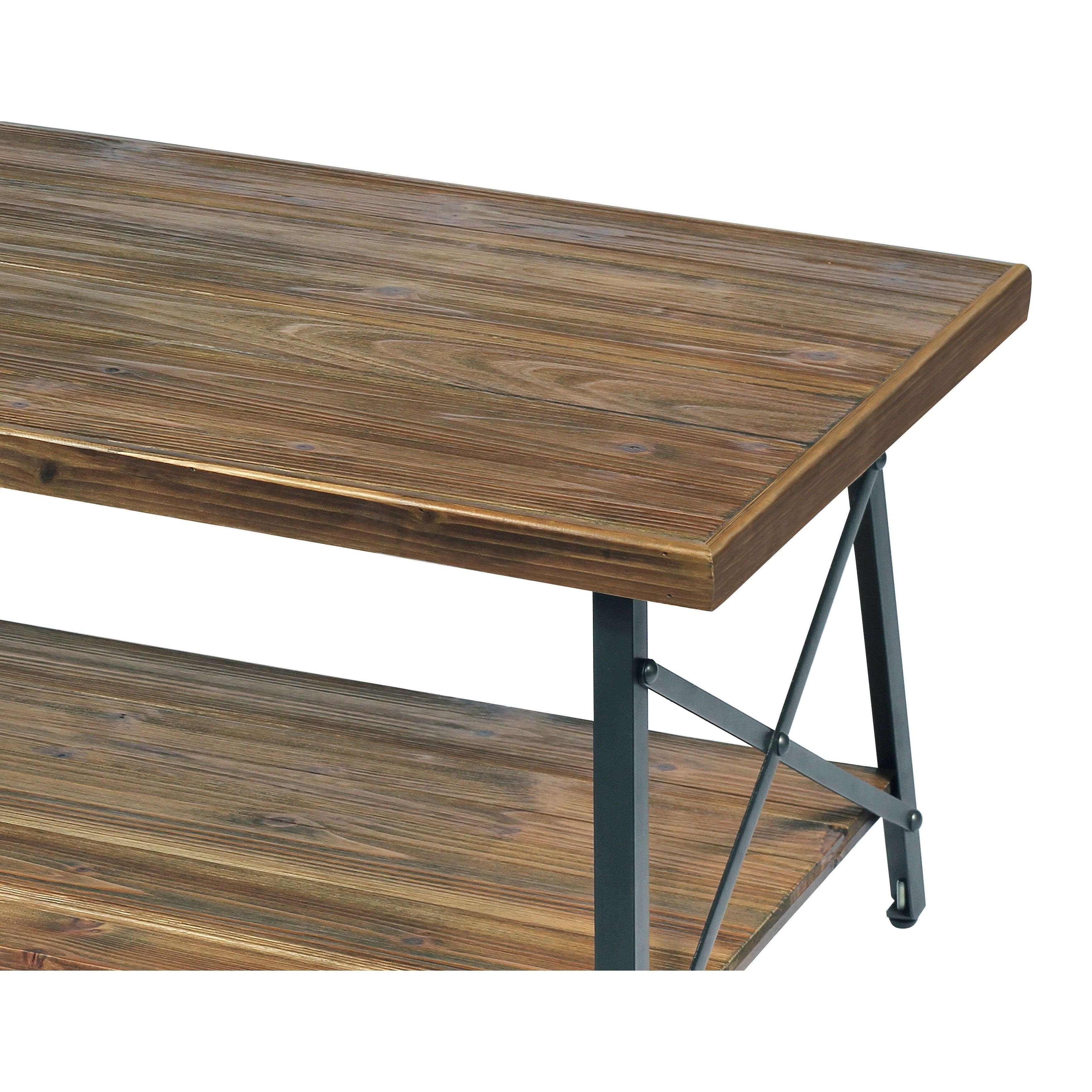 Well Known Carbon Loft Oliver Modern Rustic Natural Fir Coffee Tables Regarding Carbon Loft Oliver Modern Rustic Natural Fir Coffee Table (View 6 of 20)