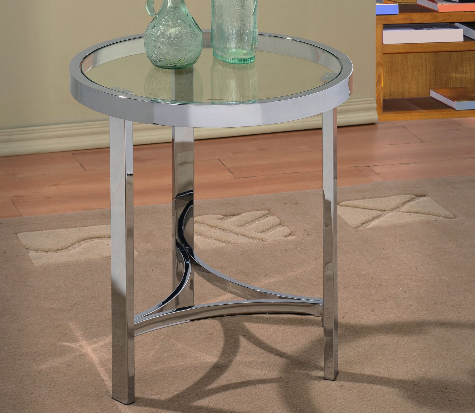Well Known Strata Chrome Glass Coffee Tables For Strata Round Accent Table Winnipeg Furniture Store (View 6 of 20)