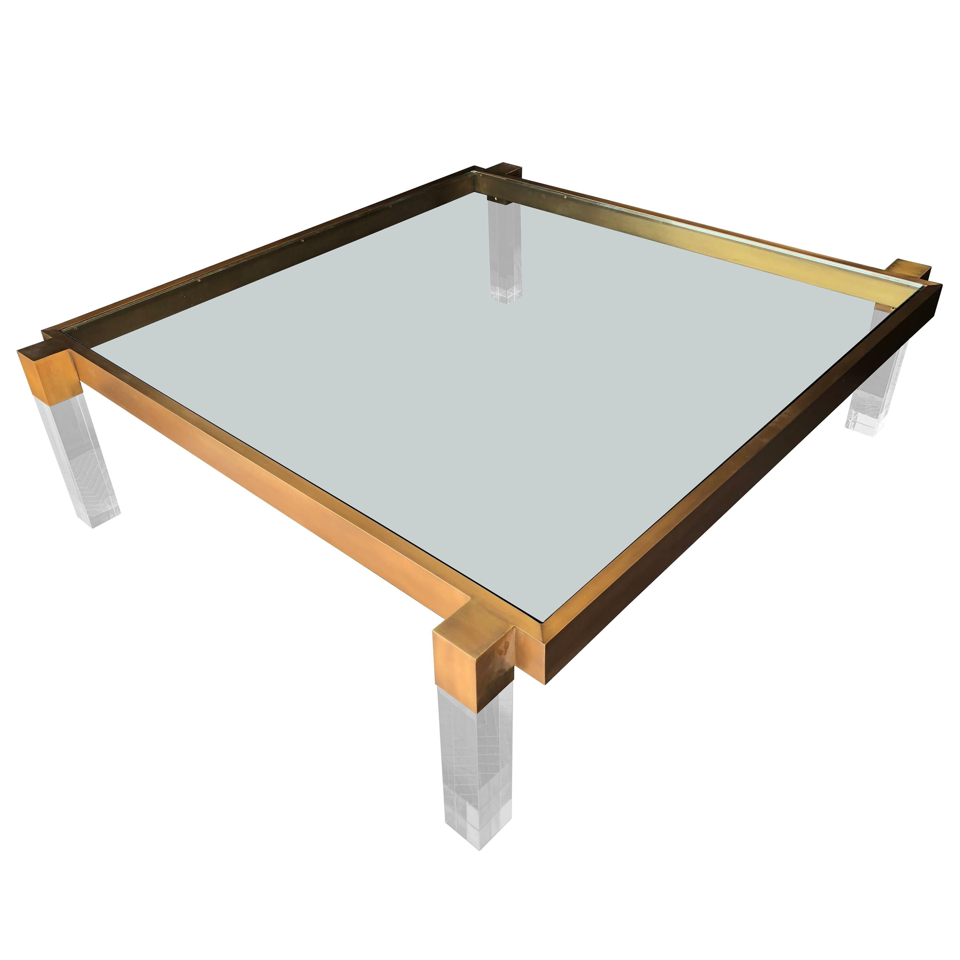 Widely Used Strata Chrome Glass Coffee Tables In Brass Coffee And Cocktail Tables – 3,110 For Sale At 1stdibs (Gallery 20 of 20)