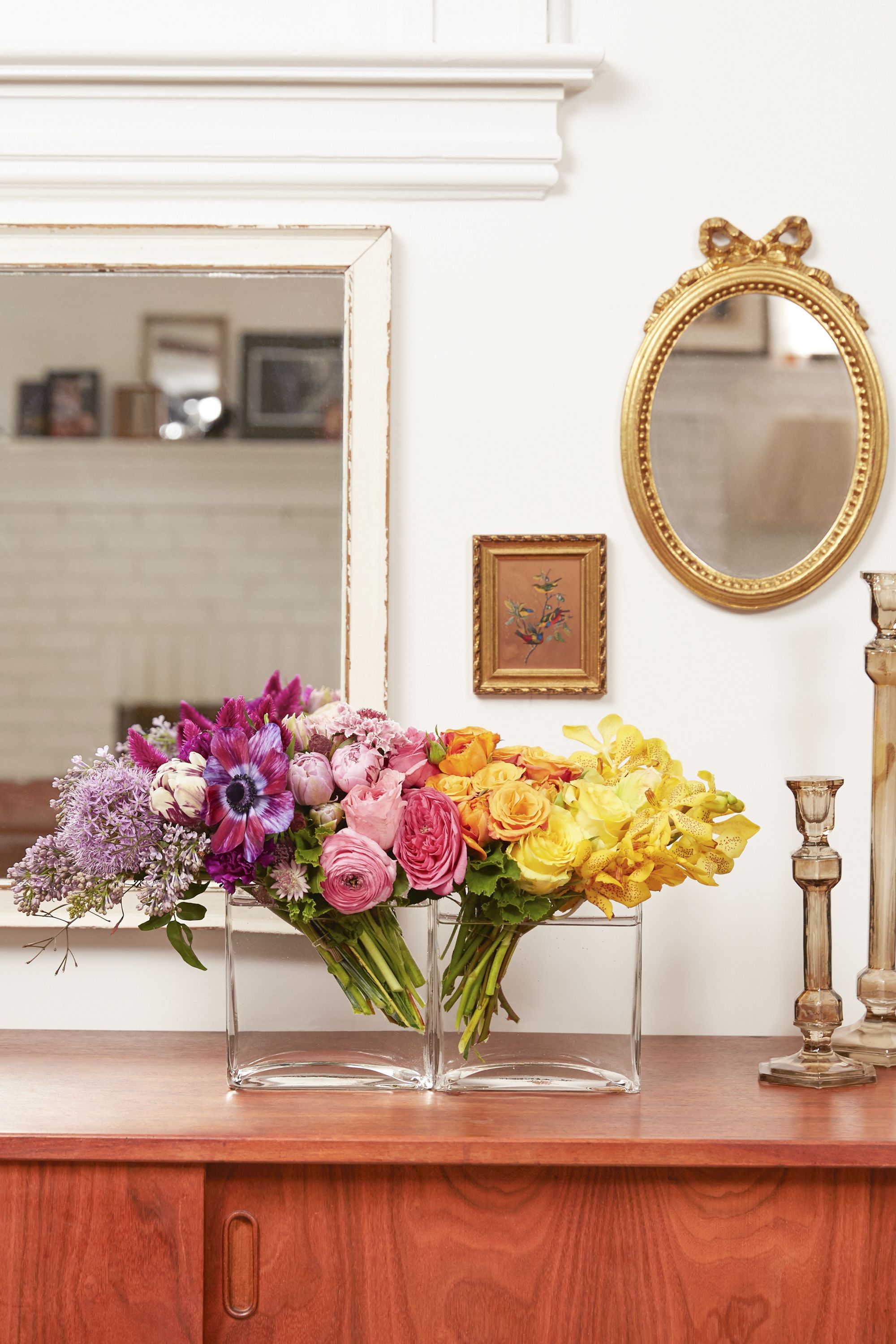 55 Easy Flower Arrangement Decoration Ideas & Pictures – How Regarding Floral Blush Yellow Credenzas (Gallery 19 of 20)