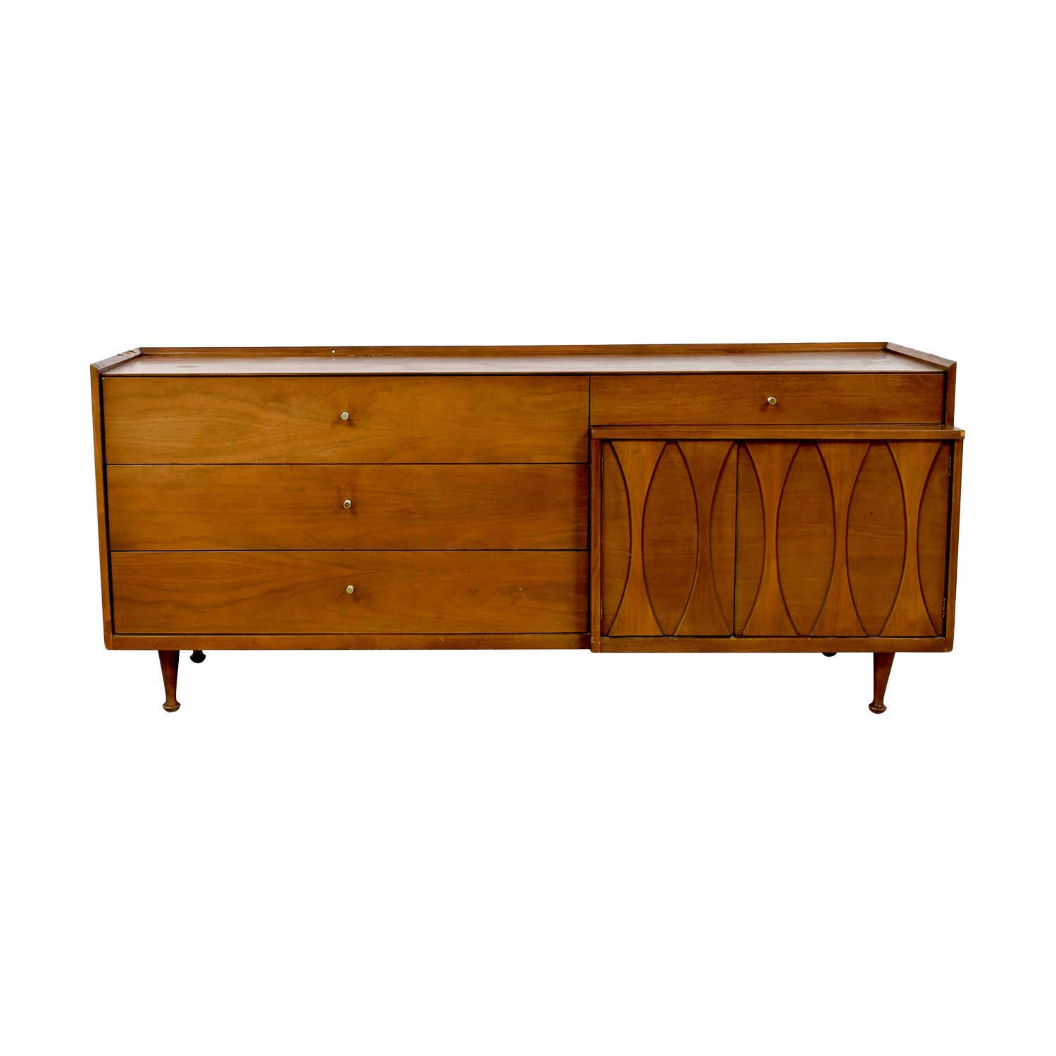 88% Off – Mid Century Modern Credenza / Storage Intended For Mid Century Brown Sideboards (View 12 of 20)