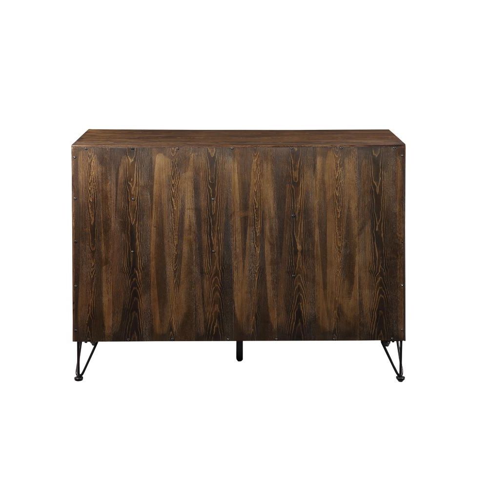Acme Furniture Garron Walnut And Black Server 70739 – The Inside Industrial Cement Like Buffets (View 17 of 20)