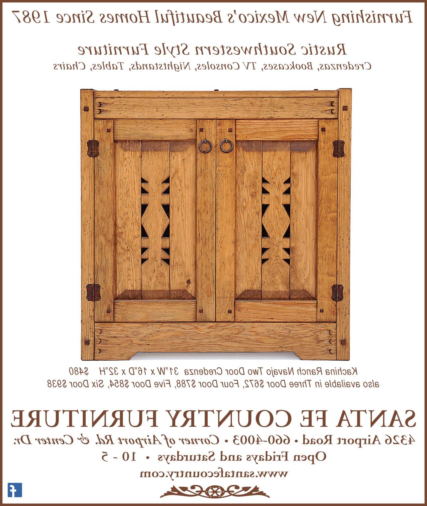 Ad.navajo2dr.cred2018.indd – Santa Fe Country Furniture Inside Southwestern Credenzas (Gallery 11 of 20)