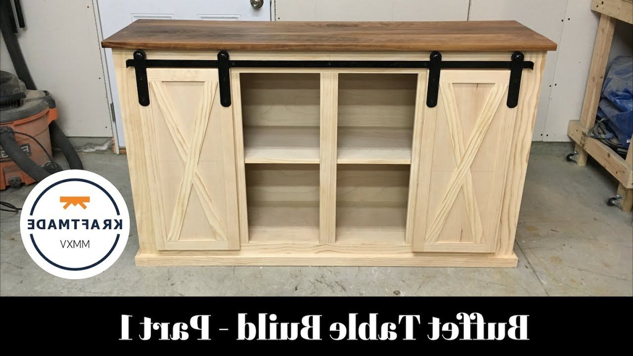 Buffet Table Build Part 1 – The Base Cabinet – Kraftmade Inside Vintage Walnut Sliding Door Buffets (Gallery 19 of 20)