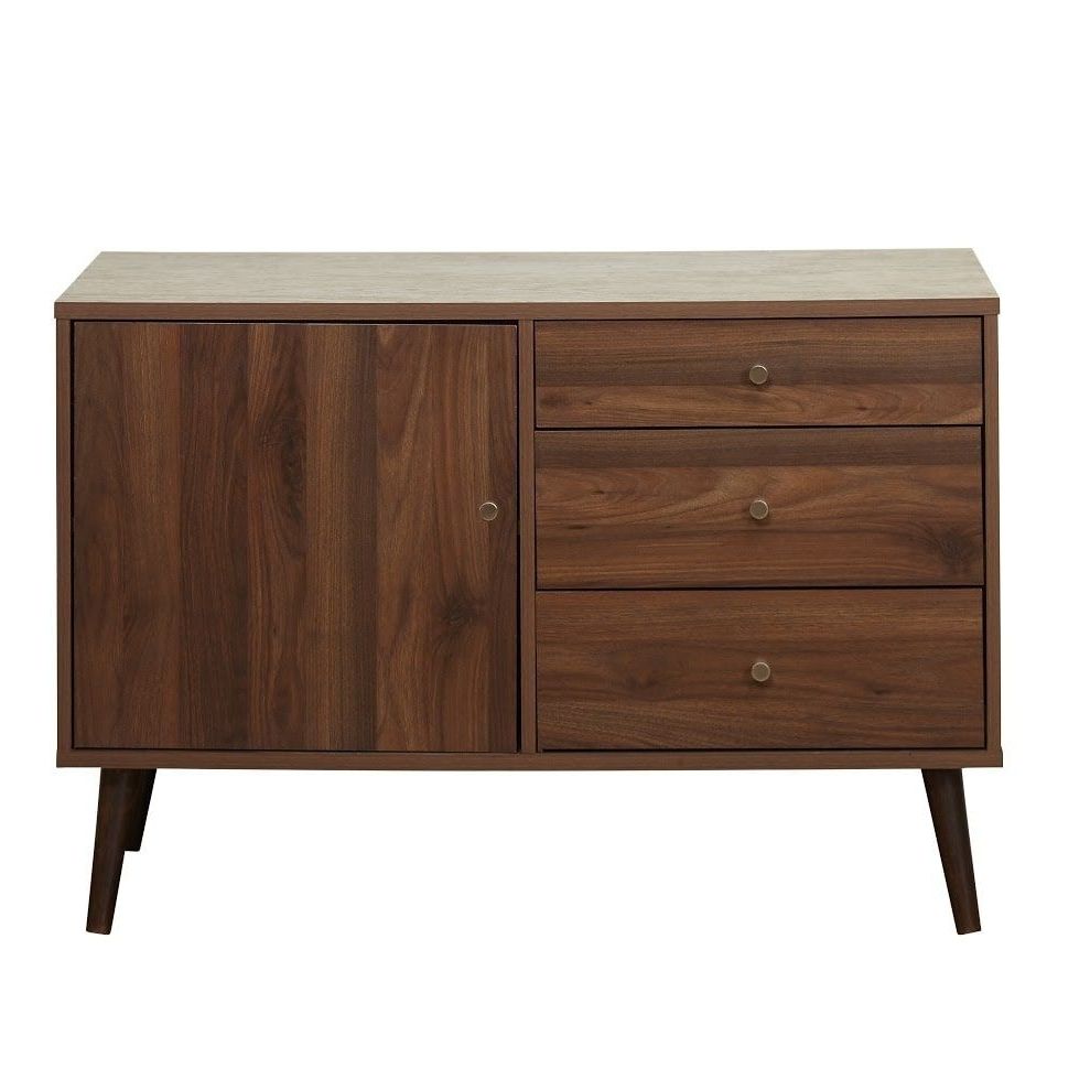 Carson Carrington Horsens Mid Century Buffet (walnut), Brown Within Mid Century Brown Sideboards (View 5 of 20)