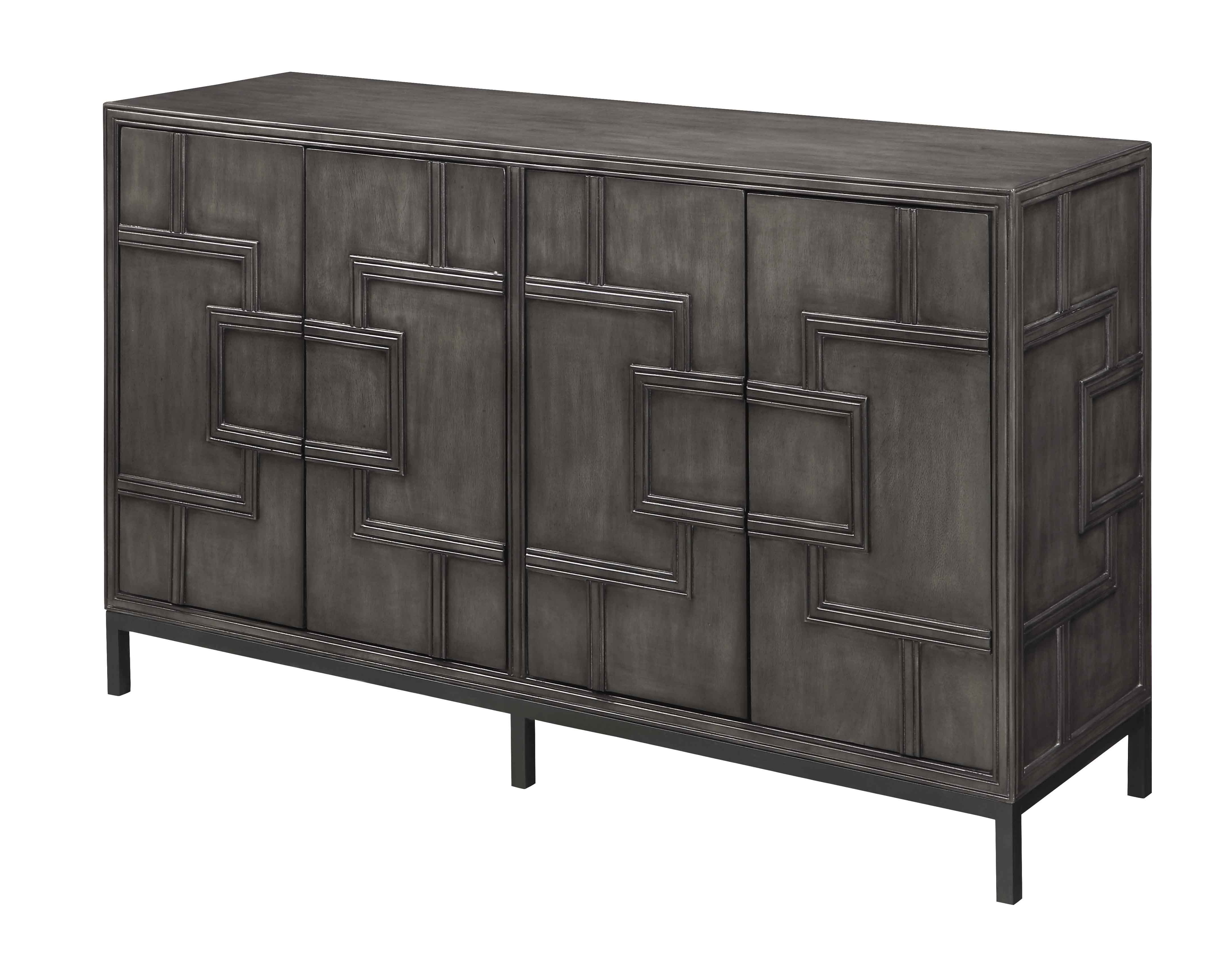 Coast To Coast Amberley Four Door Credenza Pertaining To Geometric Shapes Credenzas (View 11 of 20)