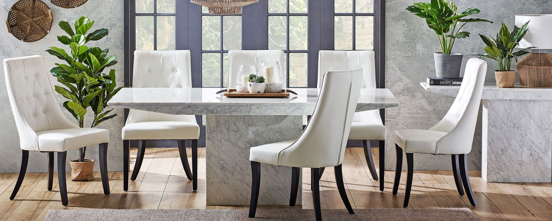 Dining Room Goals: 5 Trending Concrete And Stone Dining Intended For Industrial Concrete Like Buffets (View 18 of 20)