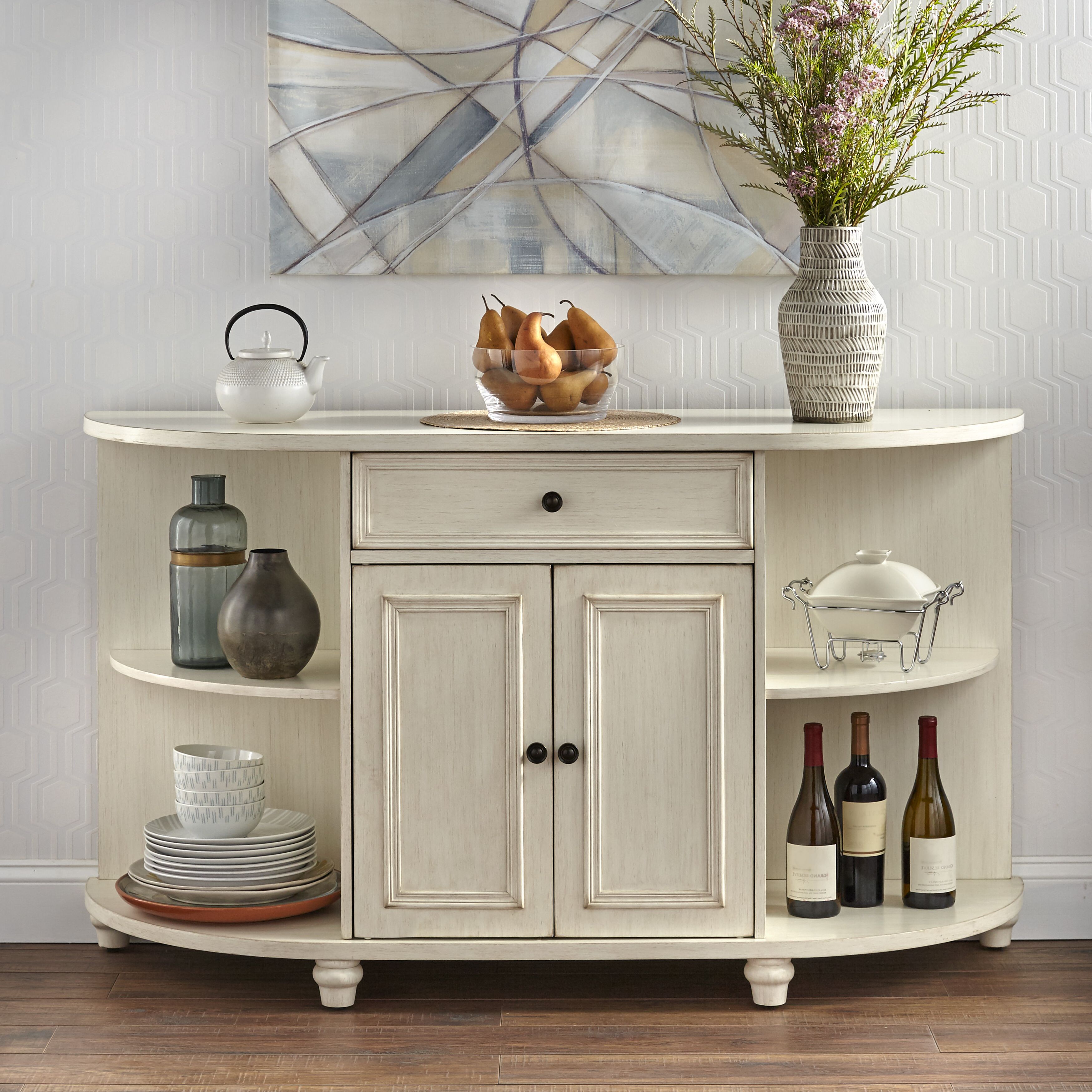 Highland Dunes Sideboards & Buffets You'll Love In 2019 With Nadine Wood And Stainless Steel Buffets (Gallery 16 of 20)