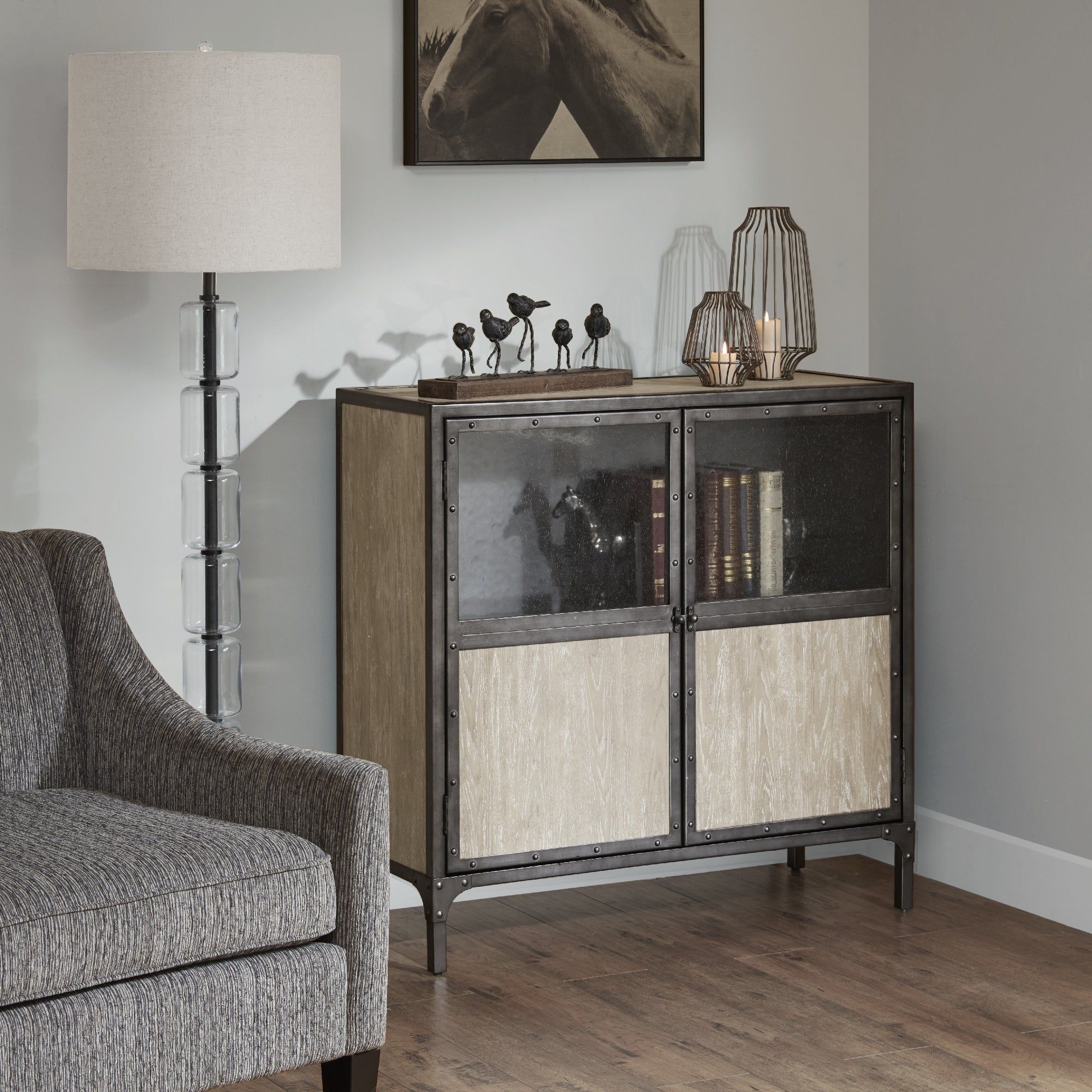 Madison Park Kagen Natural 2 Doors Accent Cabinet With Regard To Madison Park Kagen Grey Sideboards (Gallery 9 of 20)
