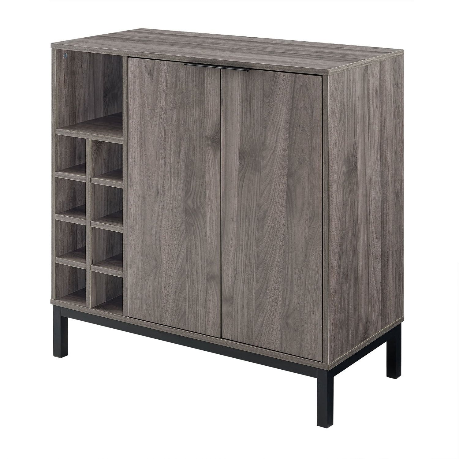 Office Accents 34" Modern Dining Kitchen Bar Buffet Cabinet – Slate Grey –  N/a In Grey Wooden Accent Buffets (View 6 of 20)