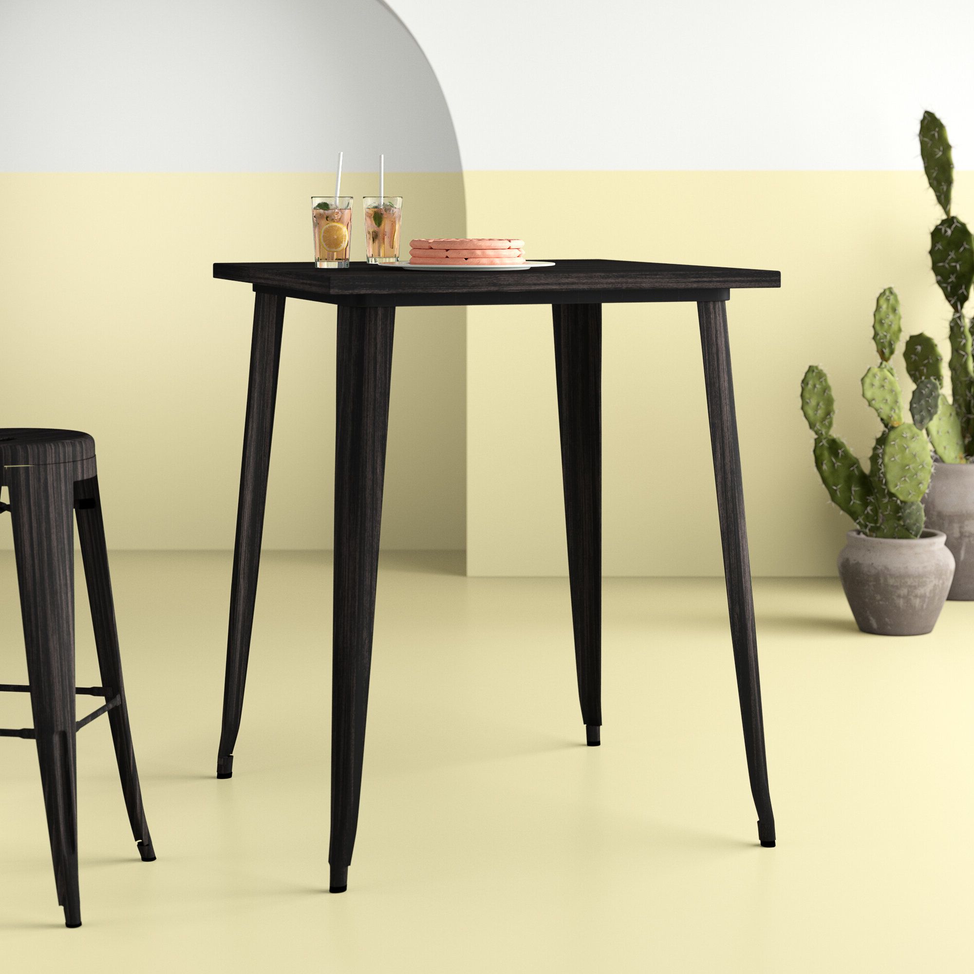 Outdoor Tall Bistro Table You'll Love In 2019 | Wayfair With Regard To Nadine Wood And Stainless Steel Buffets (View 17 of 20)