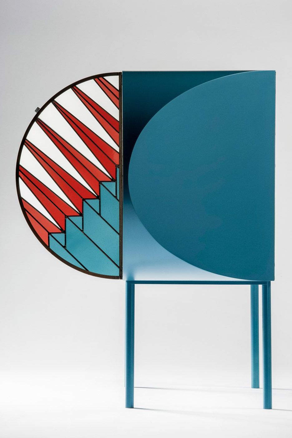 Patricia Urquiola Creates Stained Glass Doors For Credenza With Blue Stained Glass Credenzas (Gallery 1 of 20)