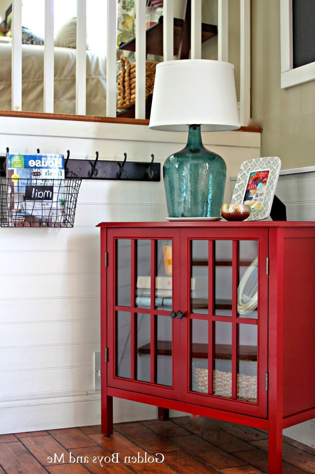 Simple Living Portland Wood Glass Wine Buffet Red Kitchen Diy For Simple Living Red Montego Buffets (View 15 of 20)