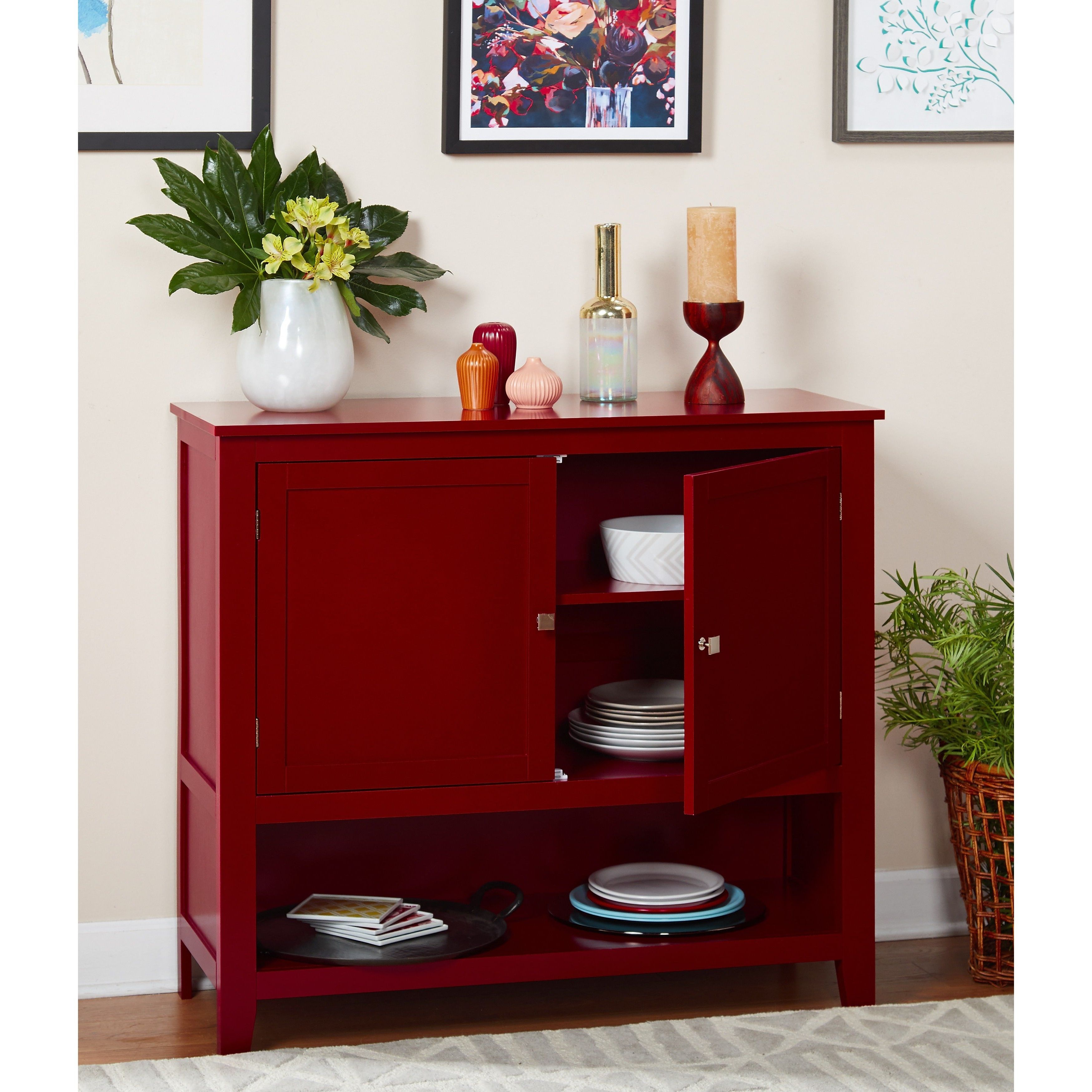 Simple Living Red Montego Buffet Inside Simple Living Red Montego Buffets (Gallery 1 of 20)