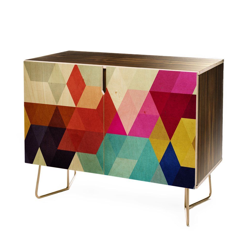 Three Of The Possessed Modele 7 Credenza In 2019 | Painted For Modele 7 Geometric Credenzas (Gallery 14 of 20)