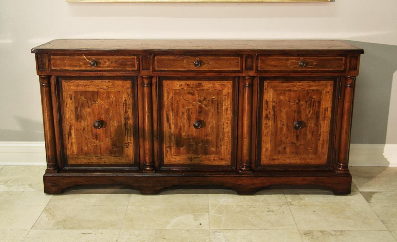 Walnut Sidecabinet Or Sideboard With Marquetry (View 1 of 20)