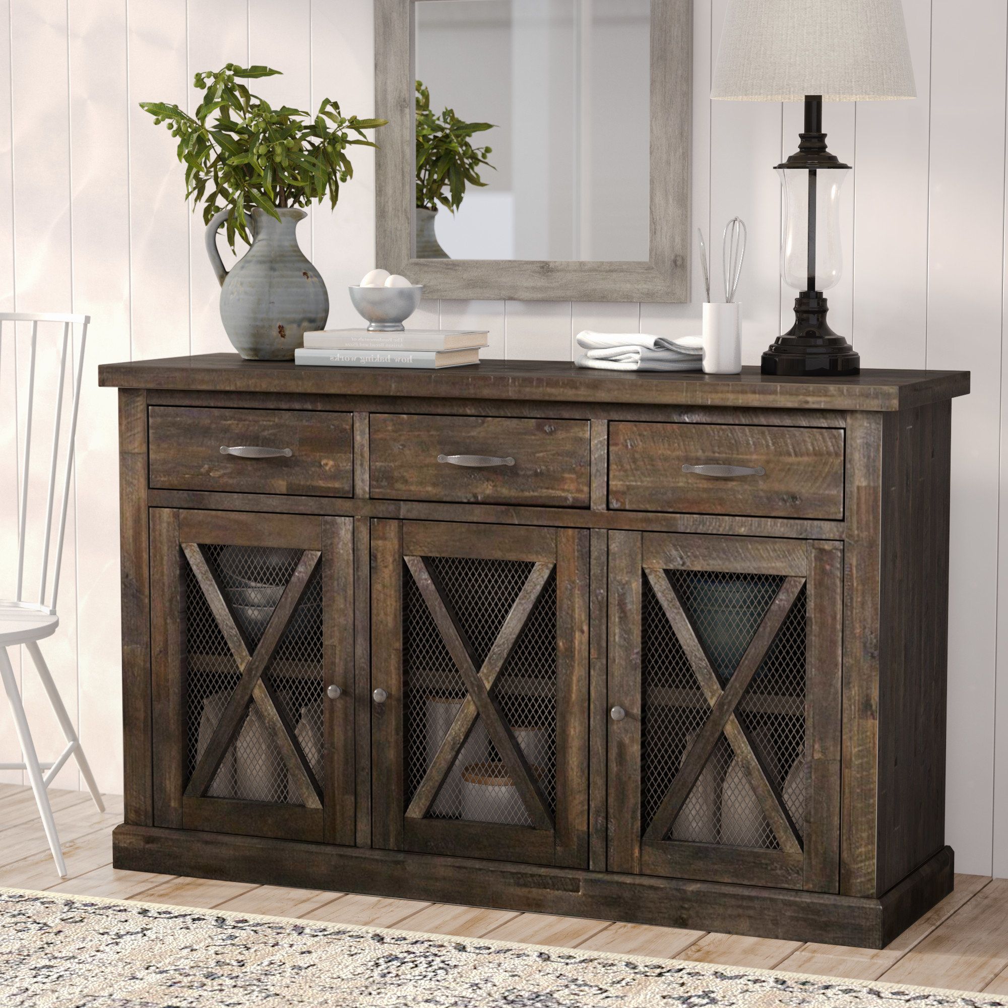 Weathered Grey Buffet | Wayfair With Regard To Contemporary Distressed Grey Buffets (View 15 of 20)